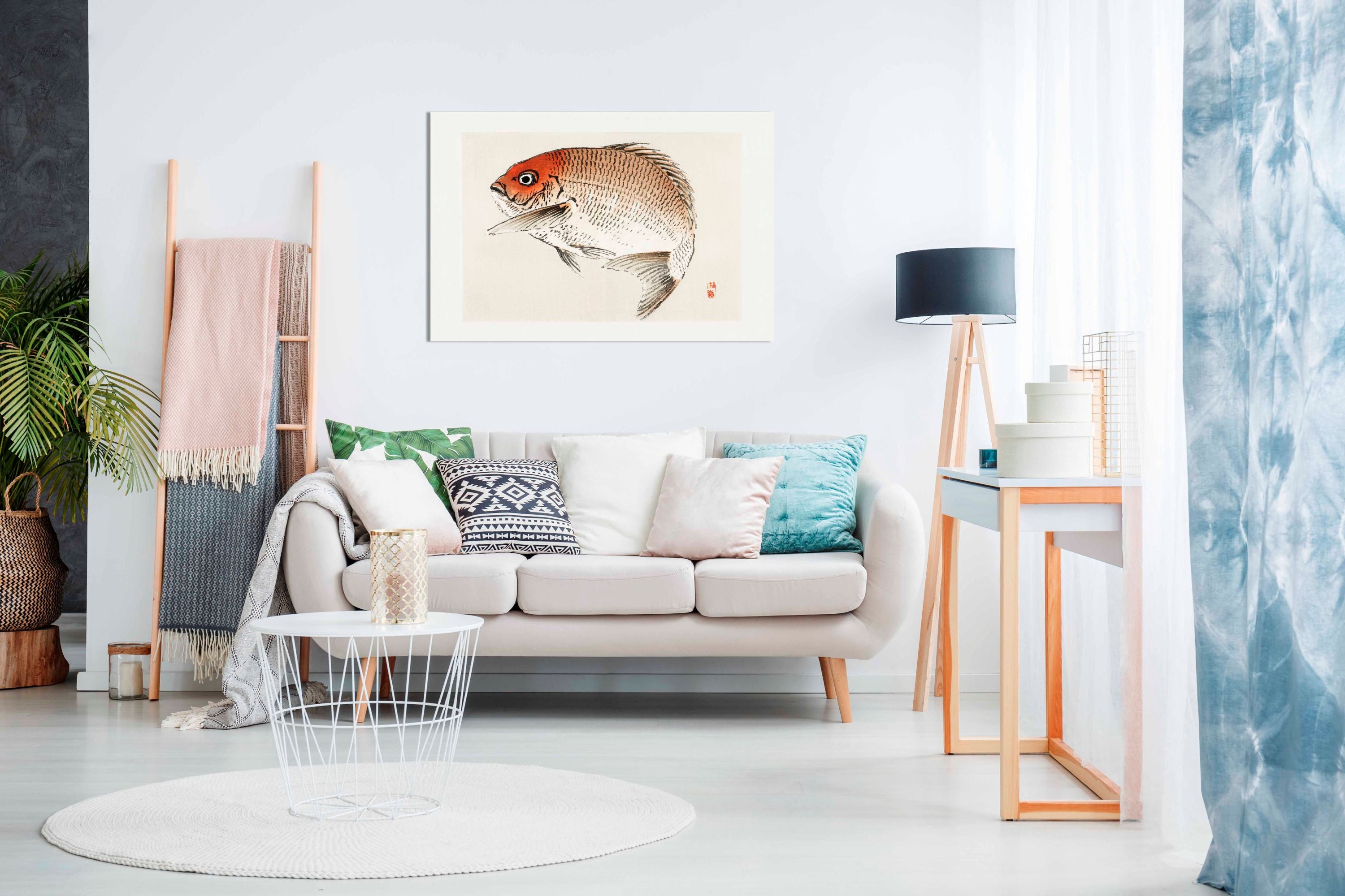 Tai red Seabream Fish, Pictures for Home Walls, Bedroom, Living Room & Bathroom Decor