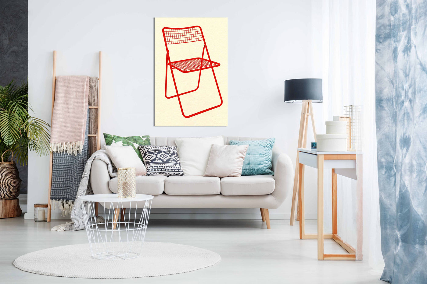 Ted Net Chair Red, Pictures for Home Walls, Bedroom, Living Room & Bathroom Decor
