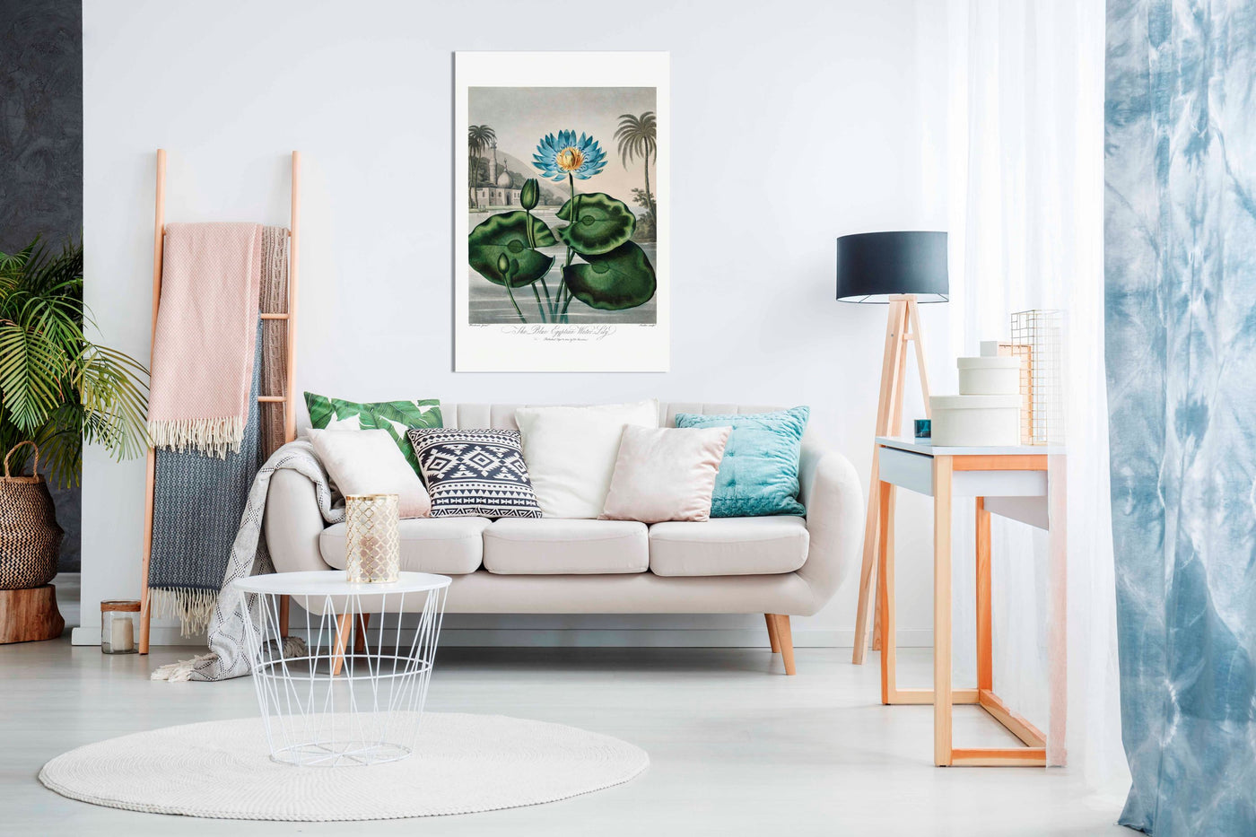 The Blue Egyptian Water Lily, Pictures for Home Walls, Bedroom, Living Room & Bathroom Decor