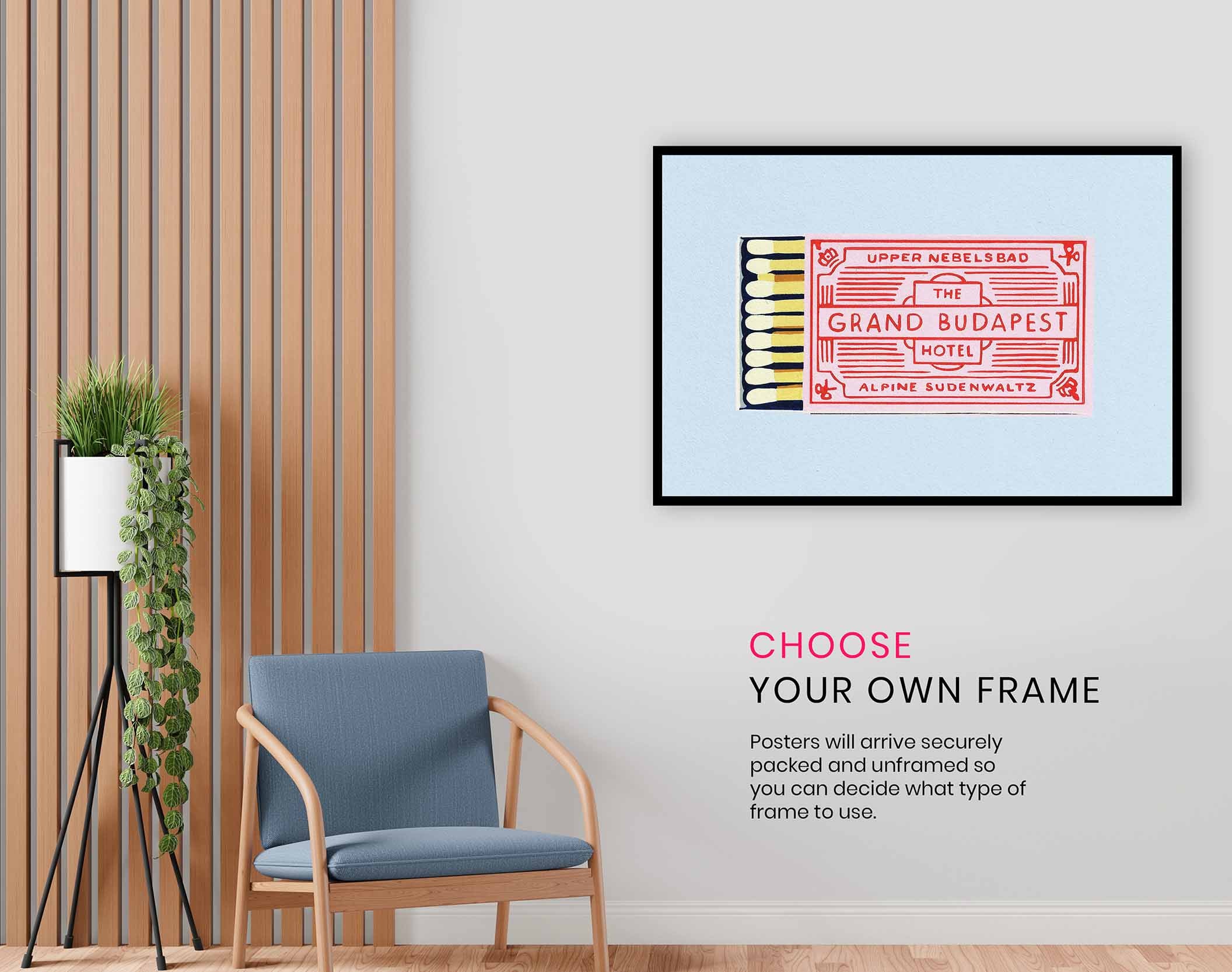 The Grand Budapest Hotel Poster, Pictures for Home Walls, Bedroom, Living Room & Bathroom Decor