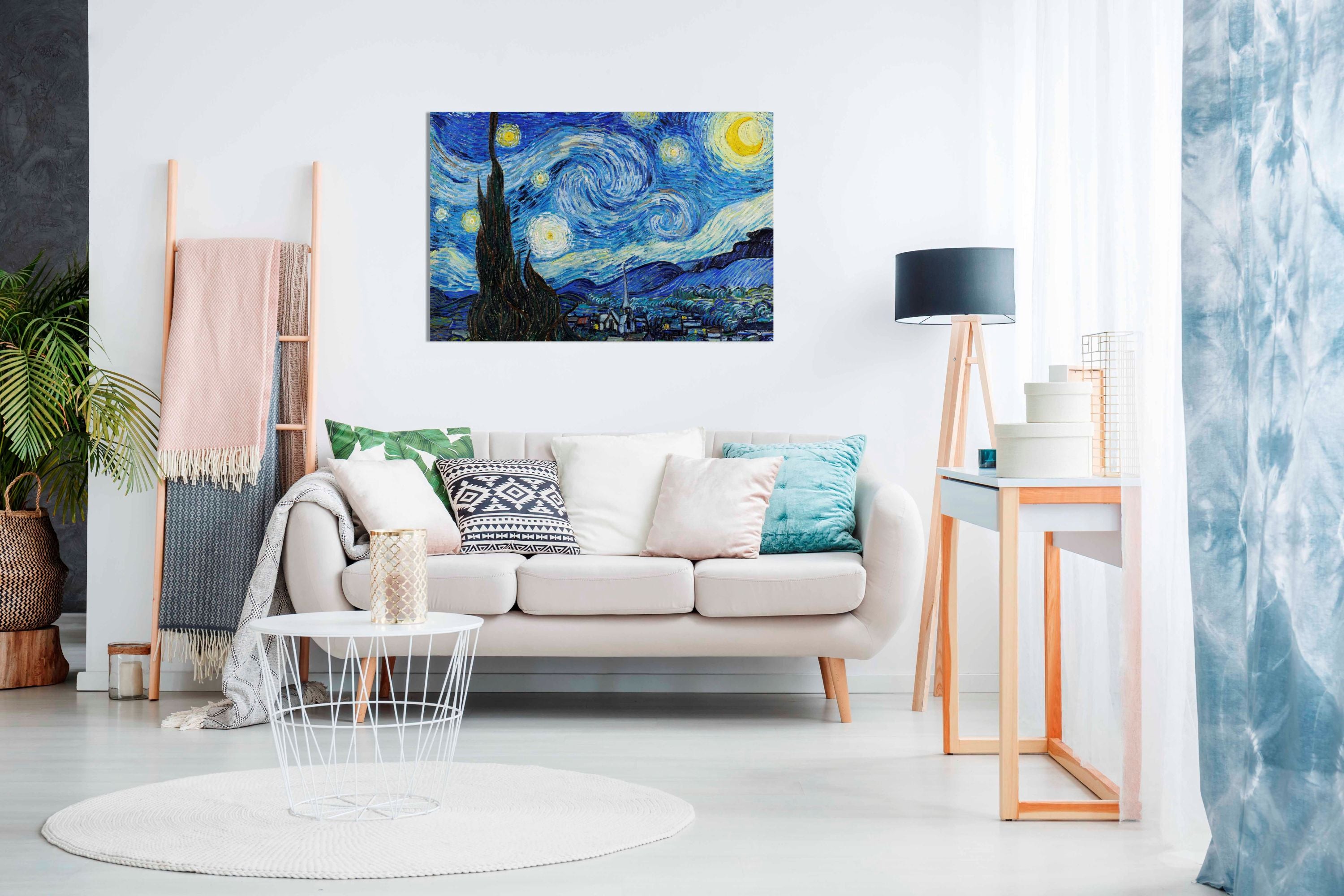 The Starry Night 2.0, Pictures for Home Walls, Bedroom, Living Room & Bathroom Decor