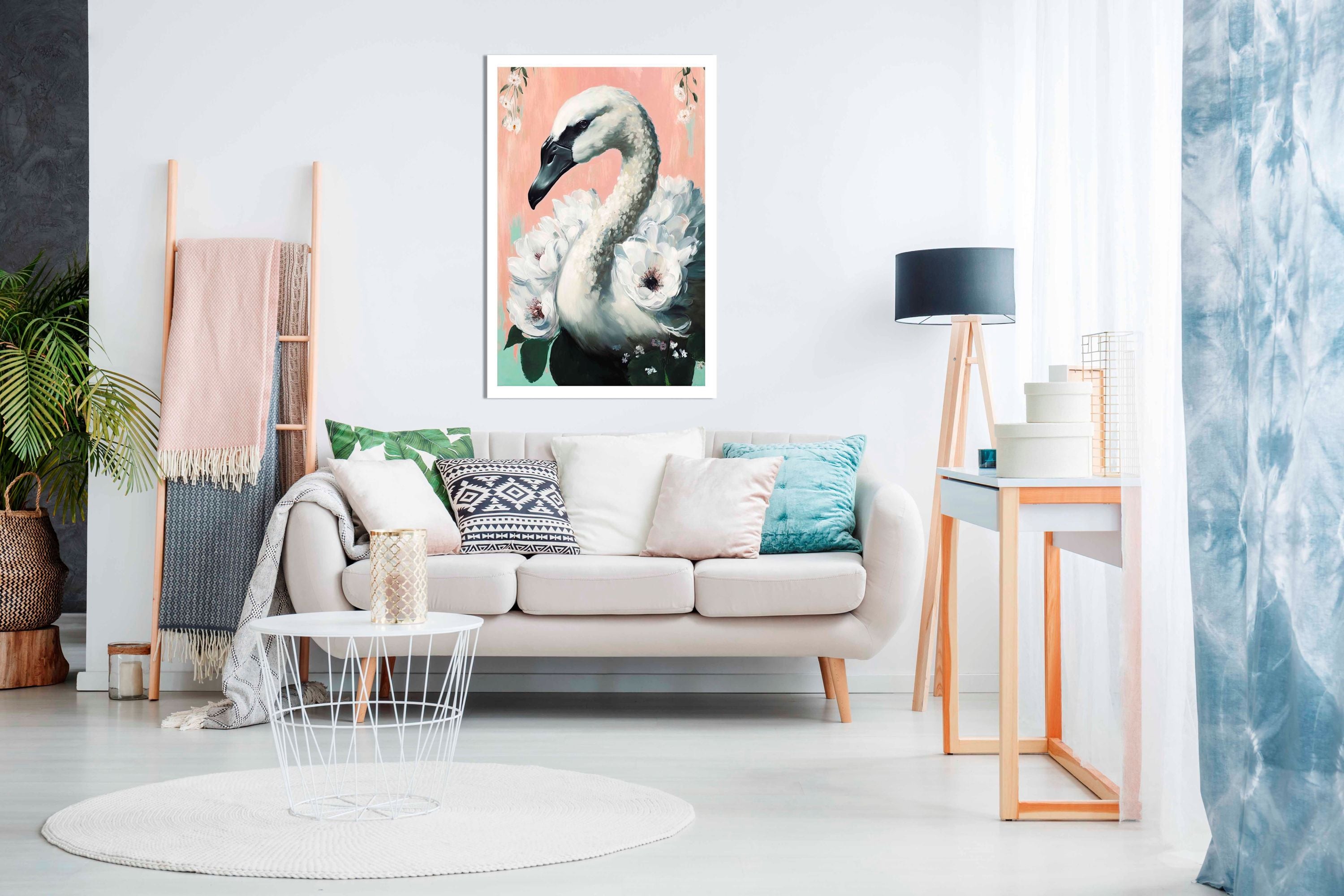 The Swan, Pictures for Home Walls, Bedroom, Living Room & Bathroom Decor