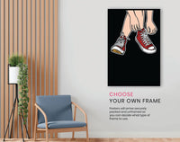 Tie Your Shoe Laces, Pictures for Home Walls, Bedroom, Living Room & Bathroom Decor