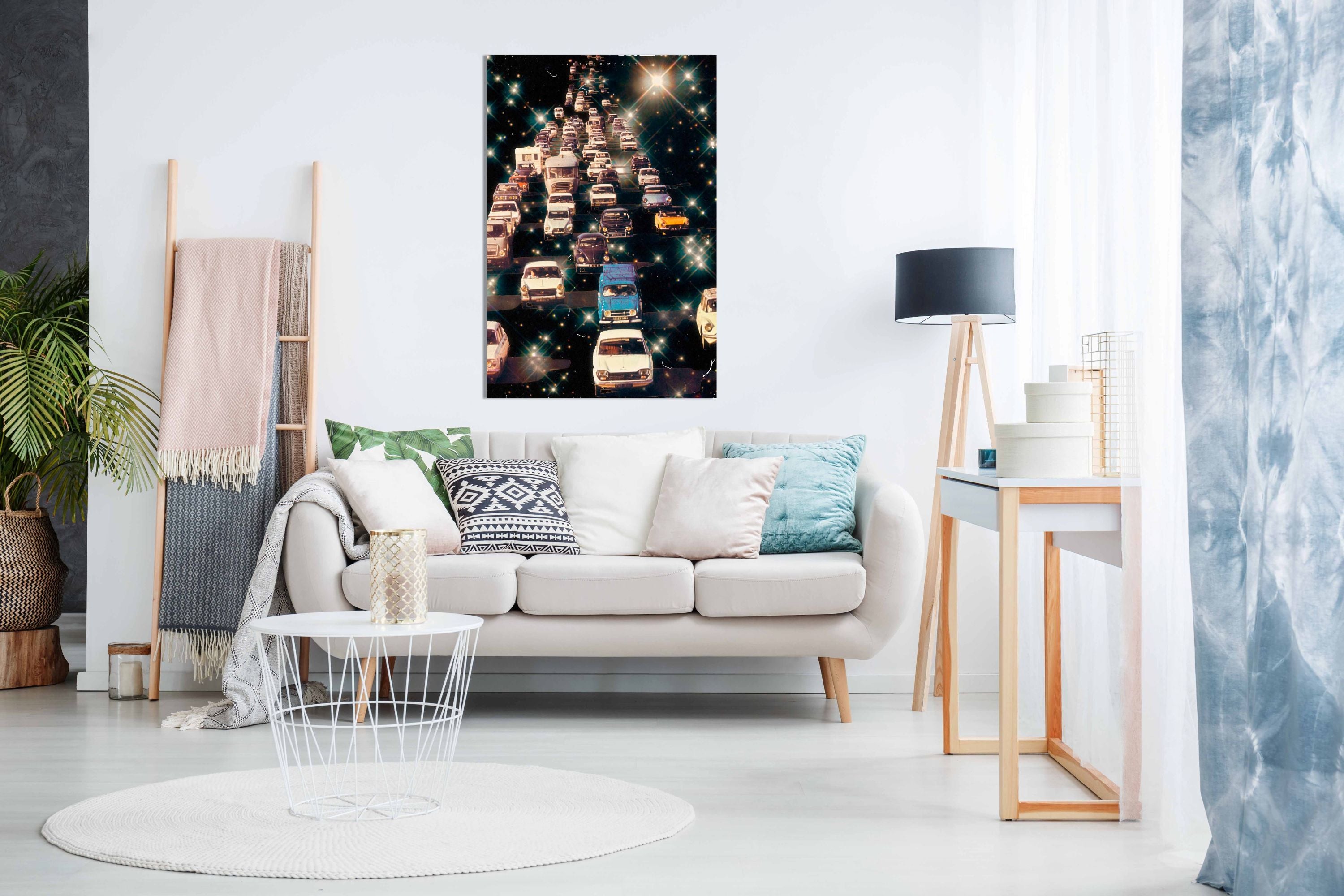 Traffic in Space, Pictures for Home Walls, Bedroom, Living Room & Bathroom Decor