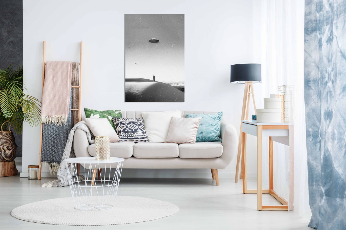 UFO on the Mountain, Pictures for Home Walls, Bedroom, Living Room & Bathroom Decor