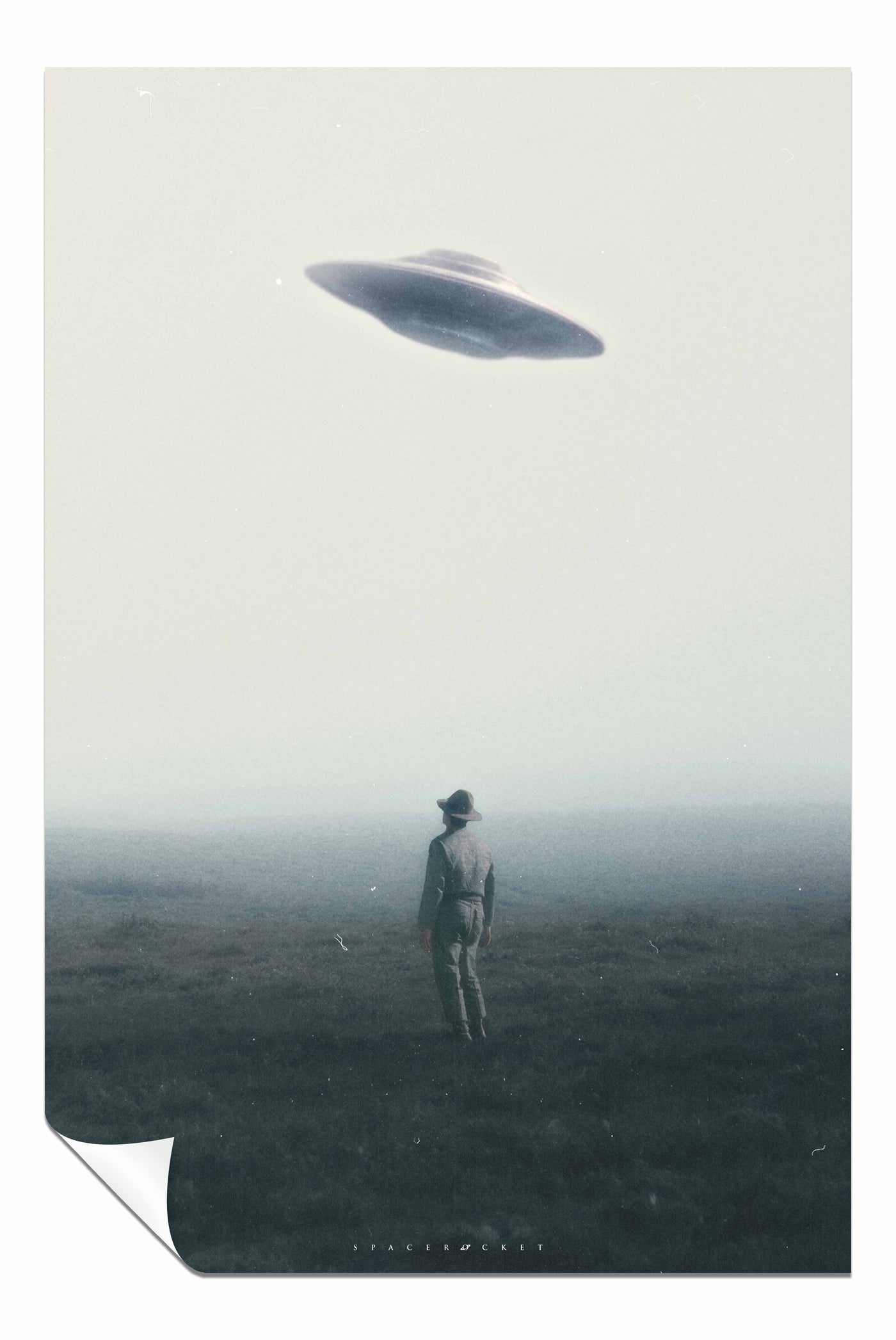 UFO Spotted, Pictures for Home Walls, Bedroom, Living Room & Bathroom Decor