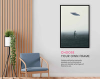 UFO Spotted, Pictures for Home Walls, Bedroom, Living Room & Bathroom Decor