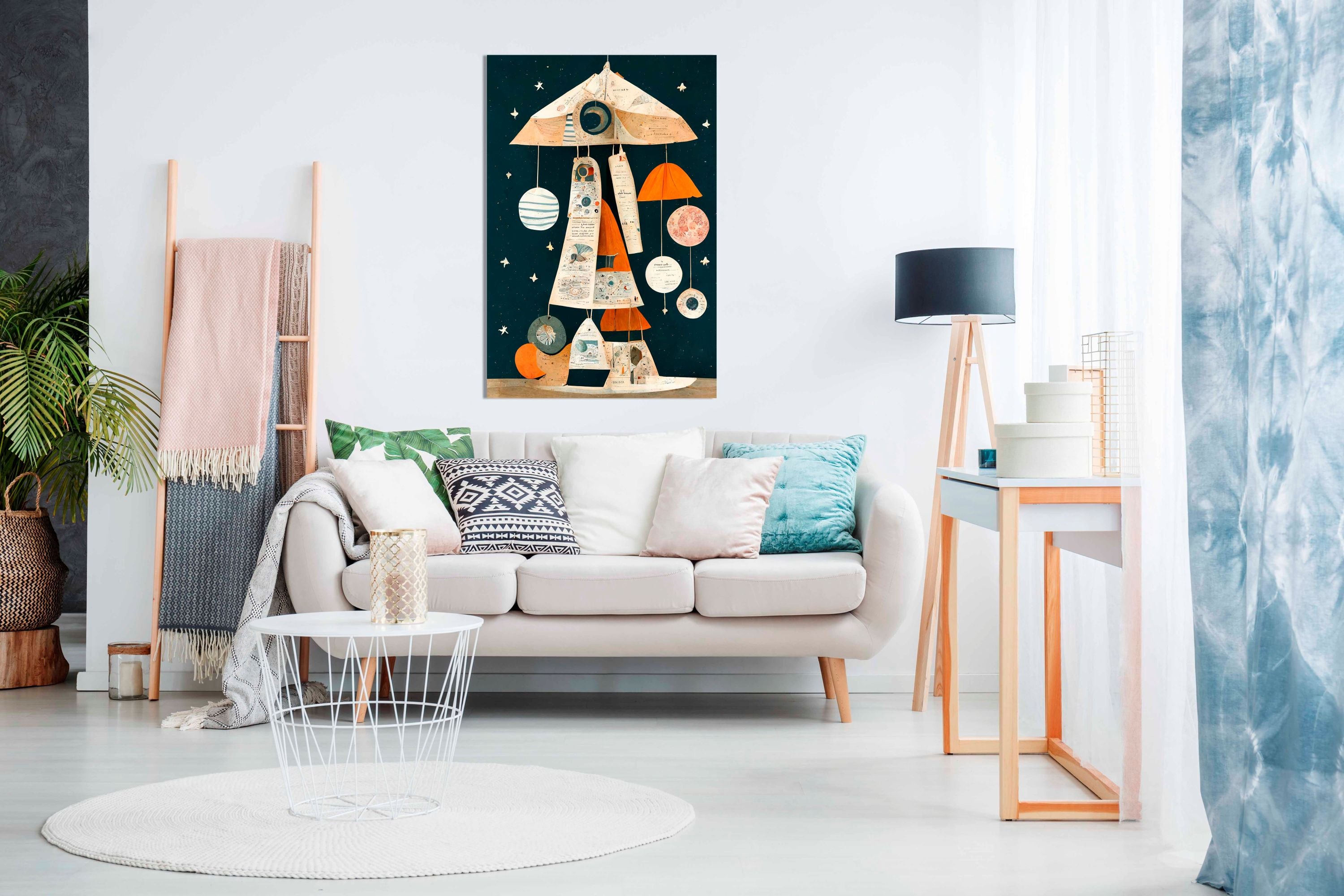 Ufo Mobile, Pictures for Home Walls, Bedroom, Living Room & Bathroom Decor