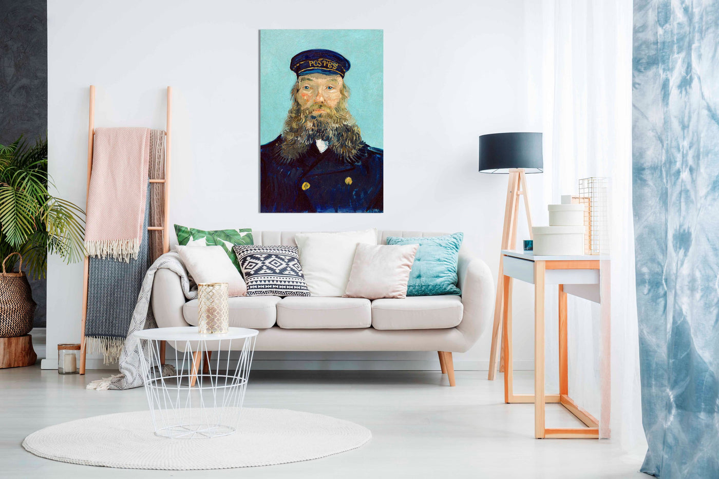 Van Gogh's Portrait of Postman Roulin 1888, Pictures for Home Walls, Bedroom, Living Room & Bathroom Decor