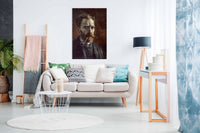 Van Gogh's Self Portrait With Pipe 1886, Pictures for Home Walls, Bedroom, Living Room & Bathroom Decor
