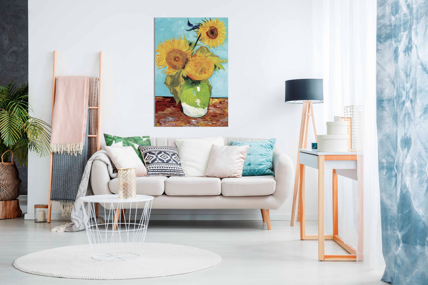 Vase With Three Sunflowers 2.0, Pictures for Home Walls, Bedroom, Living Room & Bathroom Decor