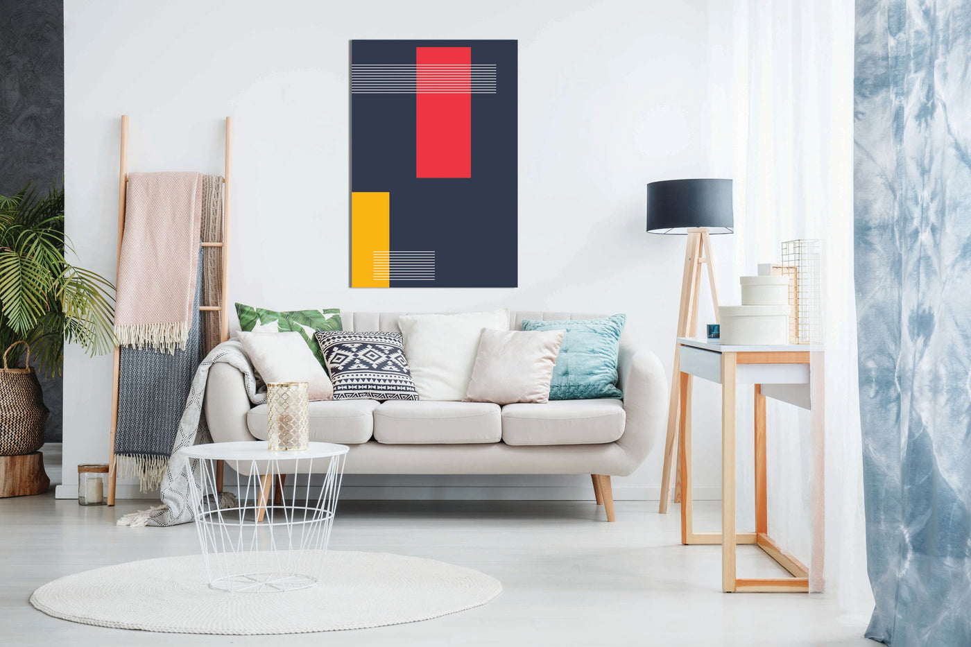 Vibrant Geometric #3, Pictures for Home Walls, Bedroom, Living Room & Bathroom Decor