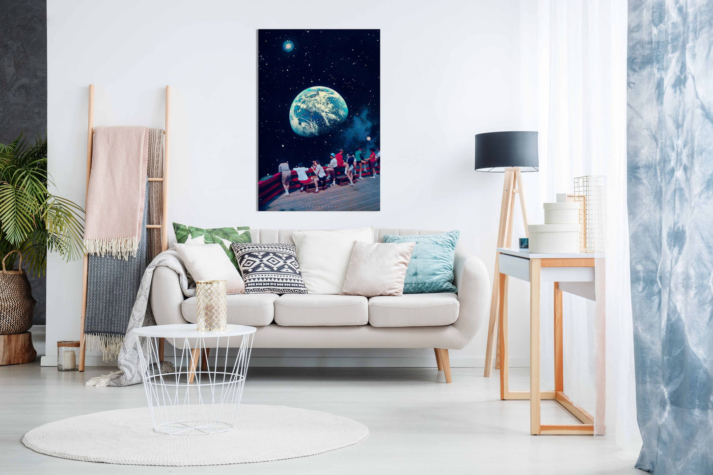 View of Earth, Pictures for Home Walls, Bedroom, Living Room & Bathroom Decor