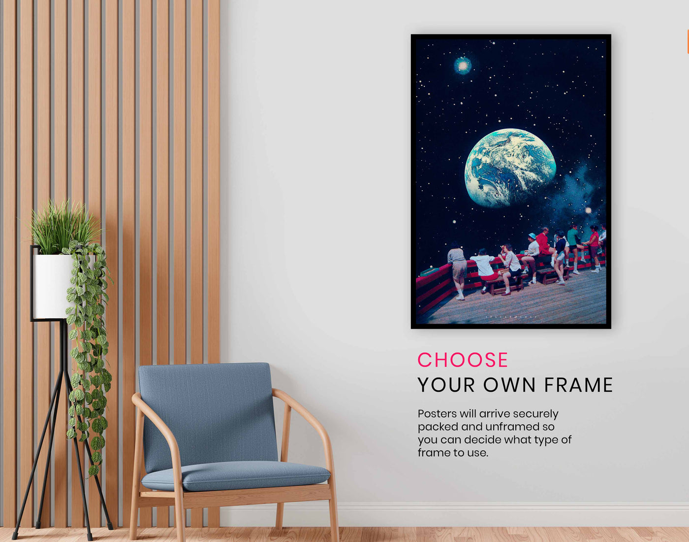 View of Earth, Pictures for Home Walls, Bedroom, Living Room & Bathroom Decor