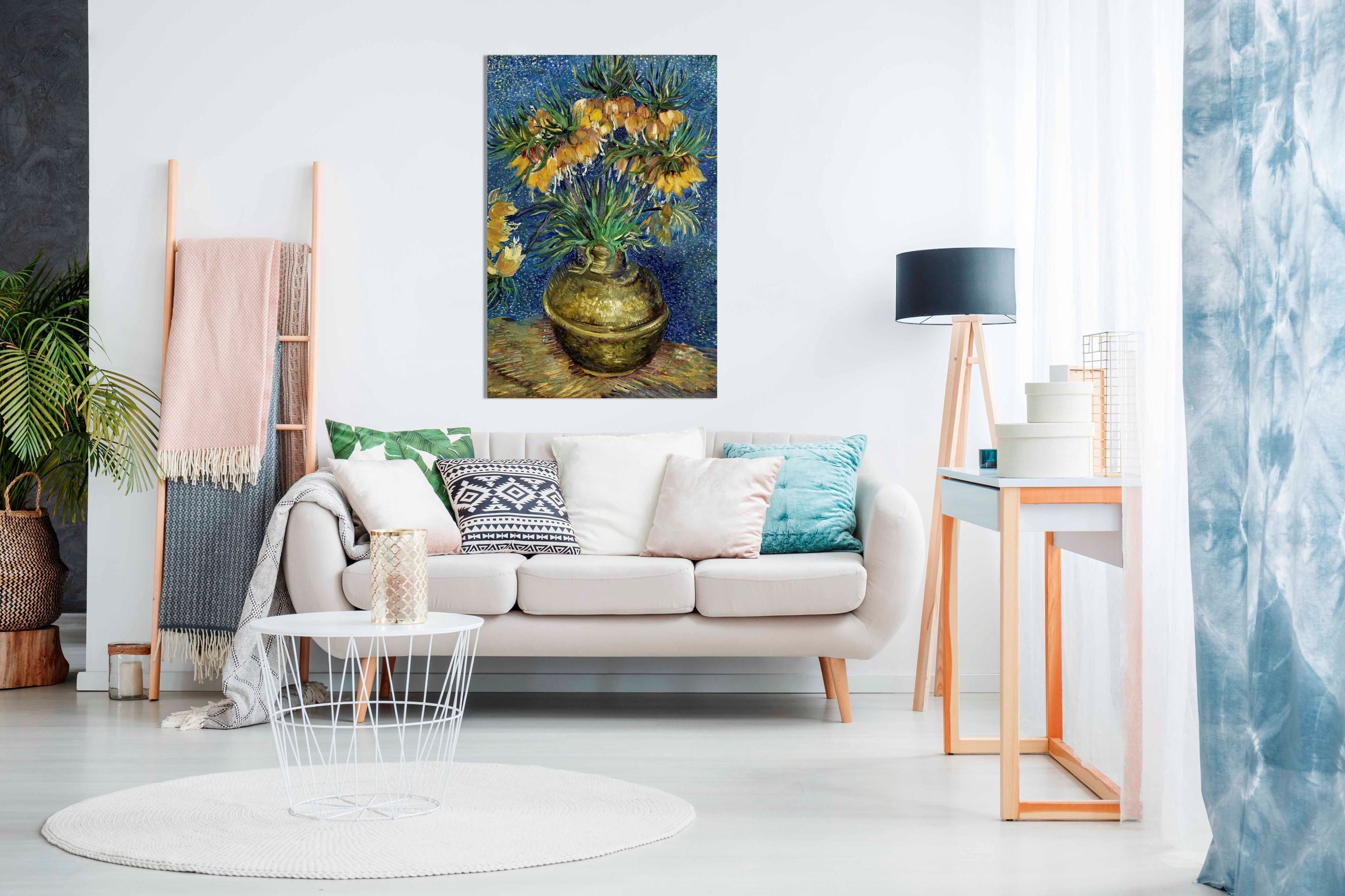 Vincent Van Gogh's Imperial Fritillaries In a Copper Vase 1887, Pictures for Home Walls, Bedroom, Living Room & Bathroom Decor
