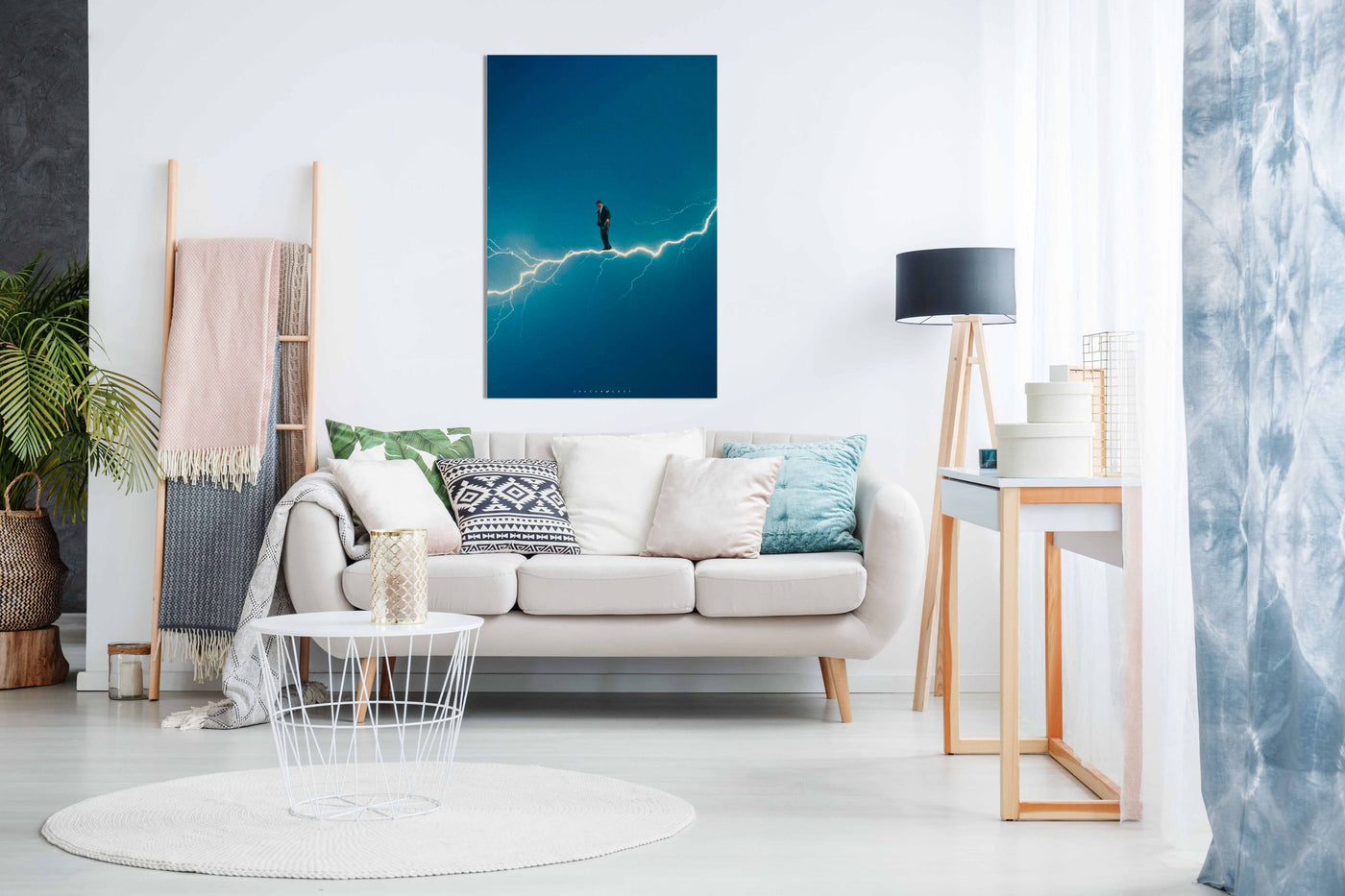 Walking on Lightning, Pictures for Home Walls, Bedroom, Living Room & Bathroom Decor