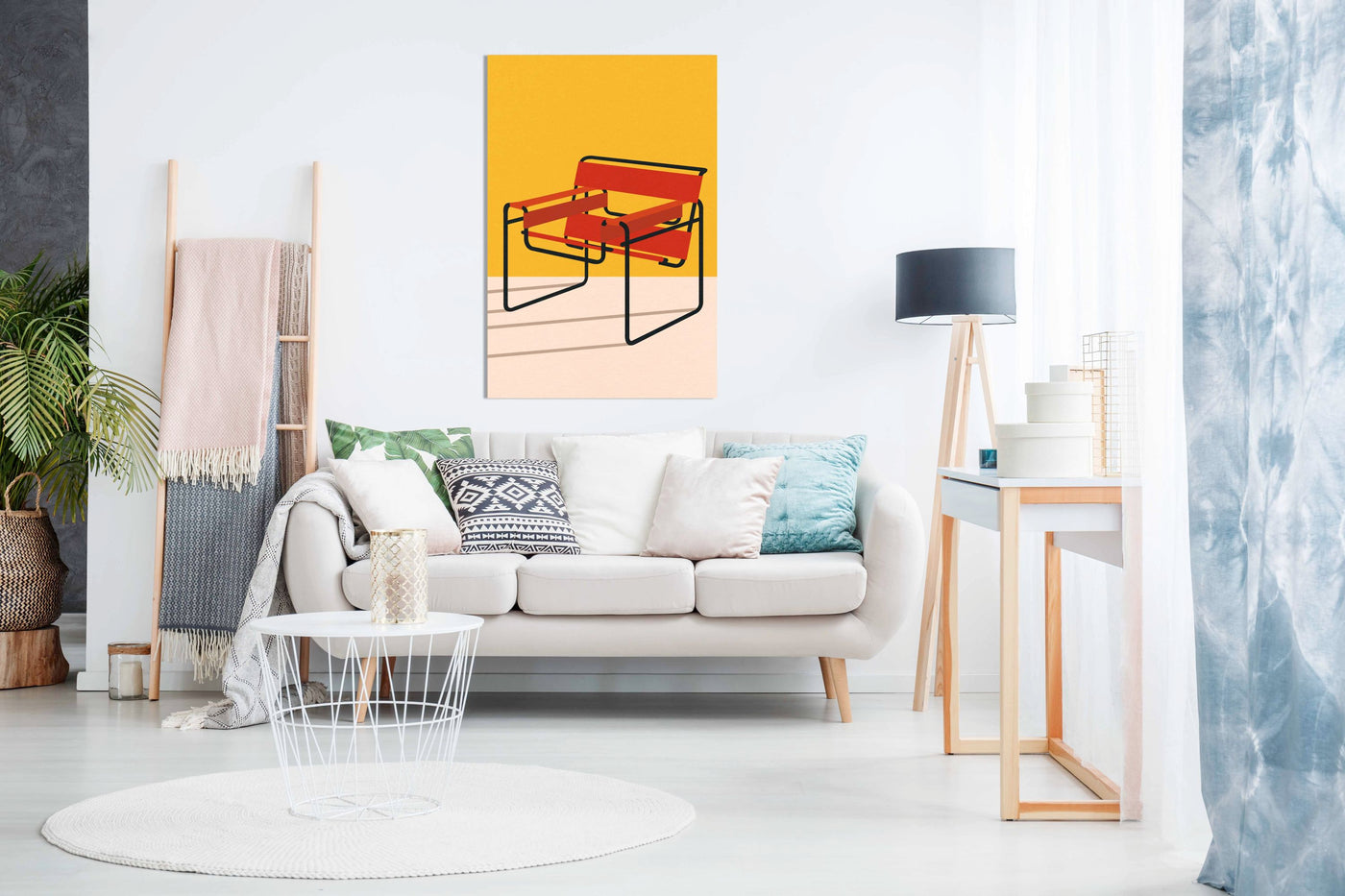 Wassily Chair Marcel Breuer, Pictures for Home Walls, Bedroom, Living Room & Bathroom Decor