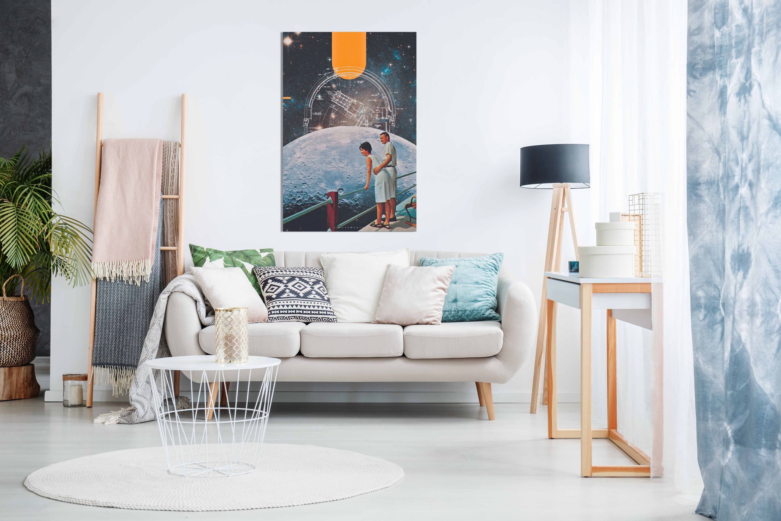 Watching Earth, Pictures for Home Walls, Bedroom, Living Room & Bathroom Decor