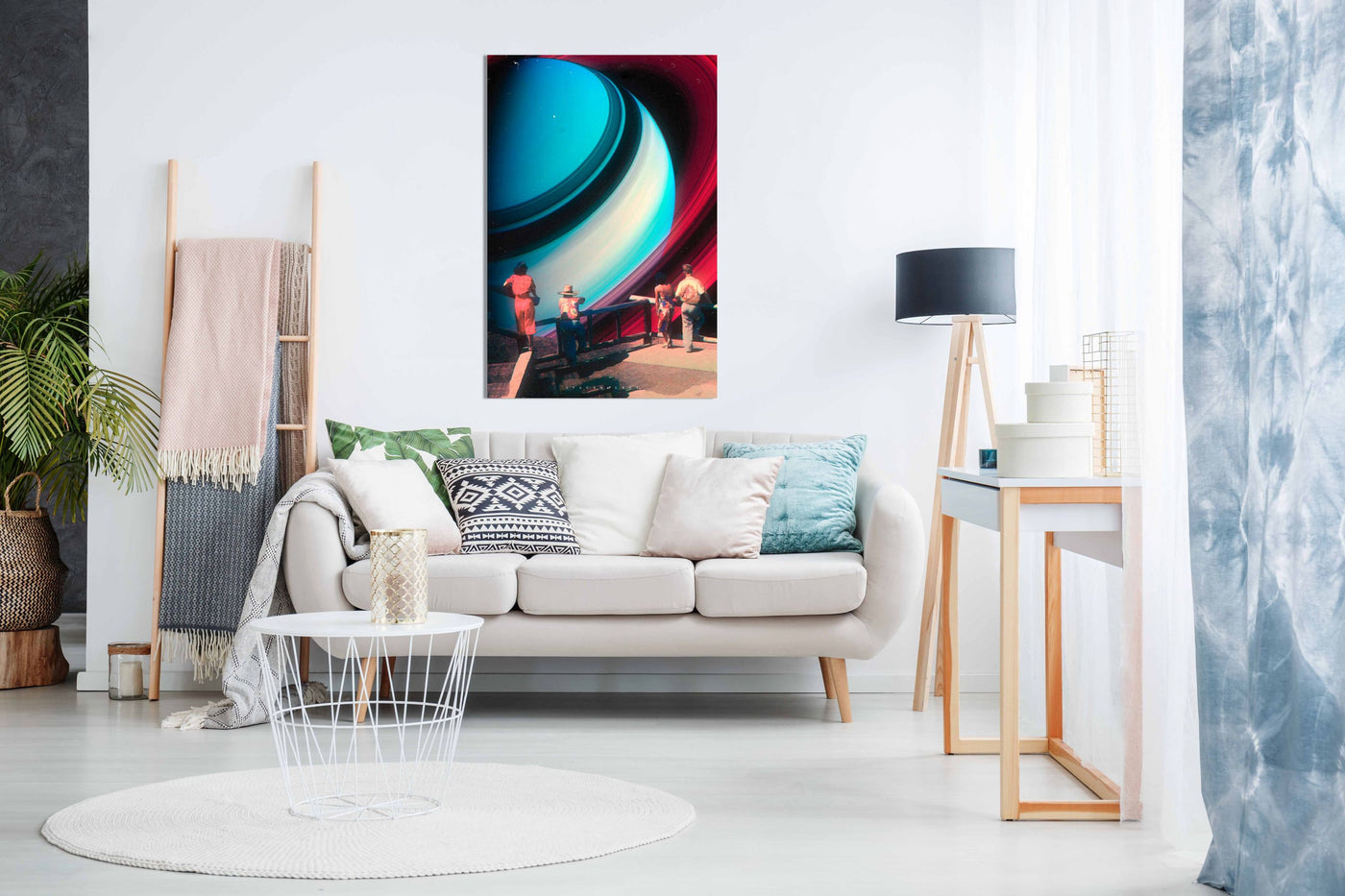 Watching Saturn, Pictures for Home Walls, Bedroom, Living Room & Bathroom Decor