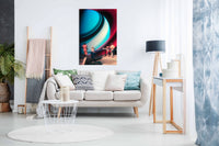 Watching Saturn, Pictures for Home Walls, Bedroom, Living Room & Bathroom Decor