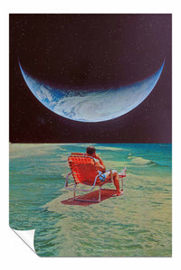 Watching the Moon, Pictures for Home Walls, Bedroom, Living Room & Bathroom Decor