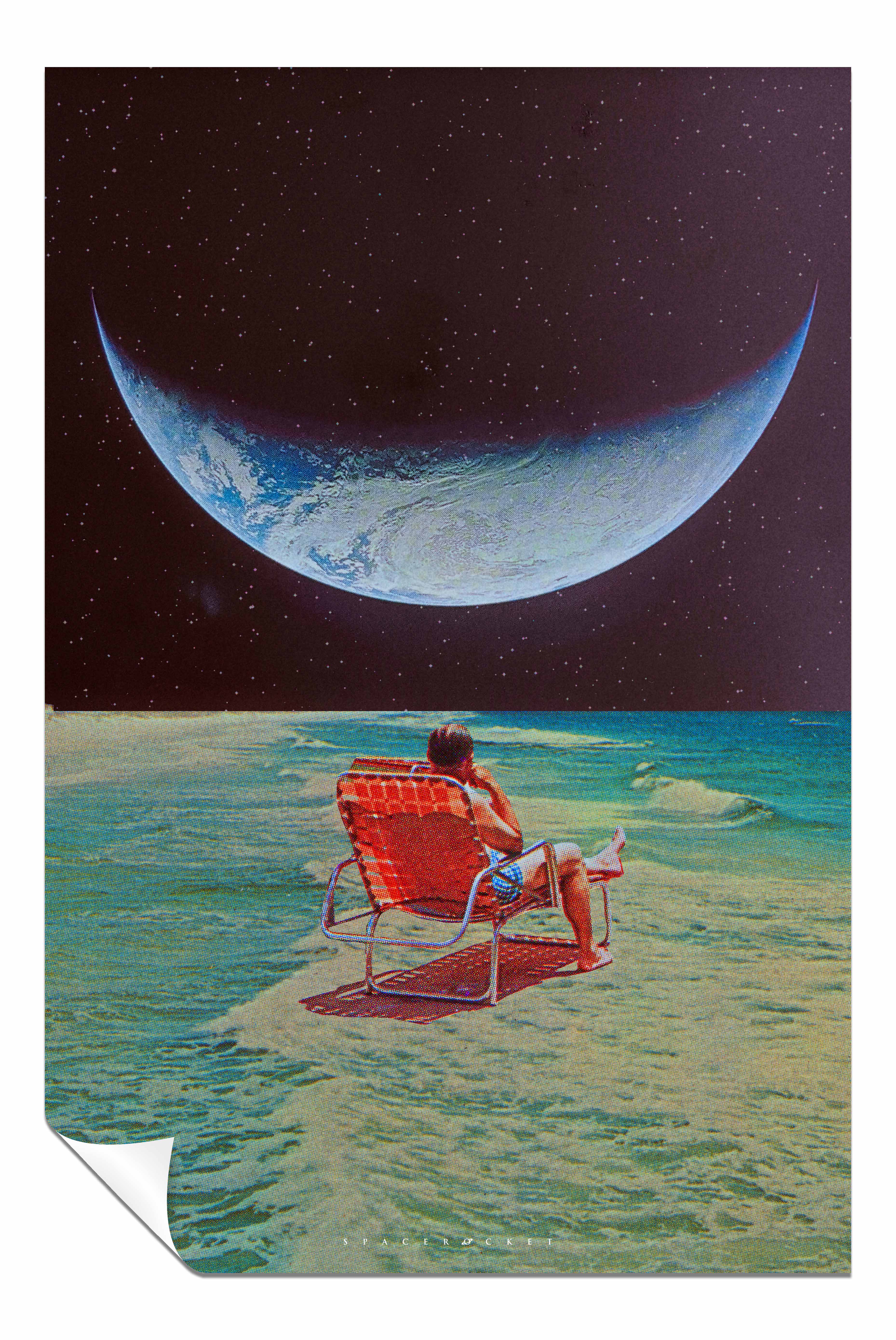 Watching the Moon, Pictures for Home Walls, Bedroom, Living Room & Bathroom Decor