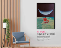 Watching the Moon, Pictures for Home Walls, Bedroom, Living Room & Bathroom Decor