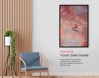 Watching the Pink Clouds, Pictures for Home Walls, Bedroom, Living Room & Bathroom Decor