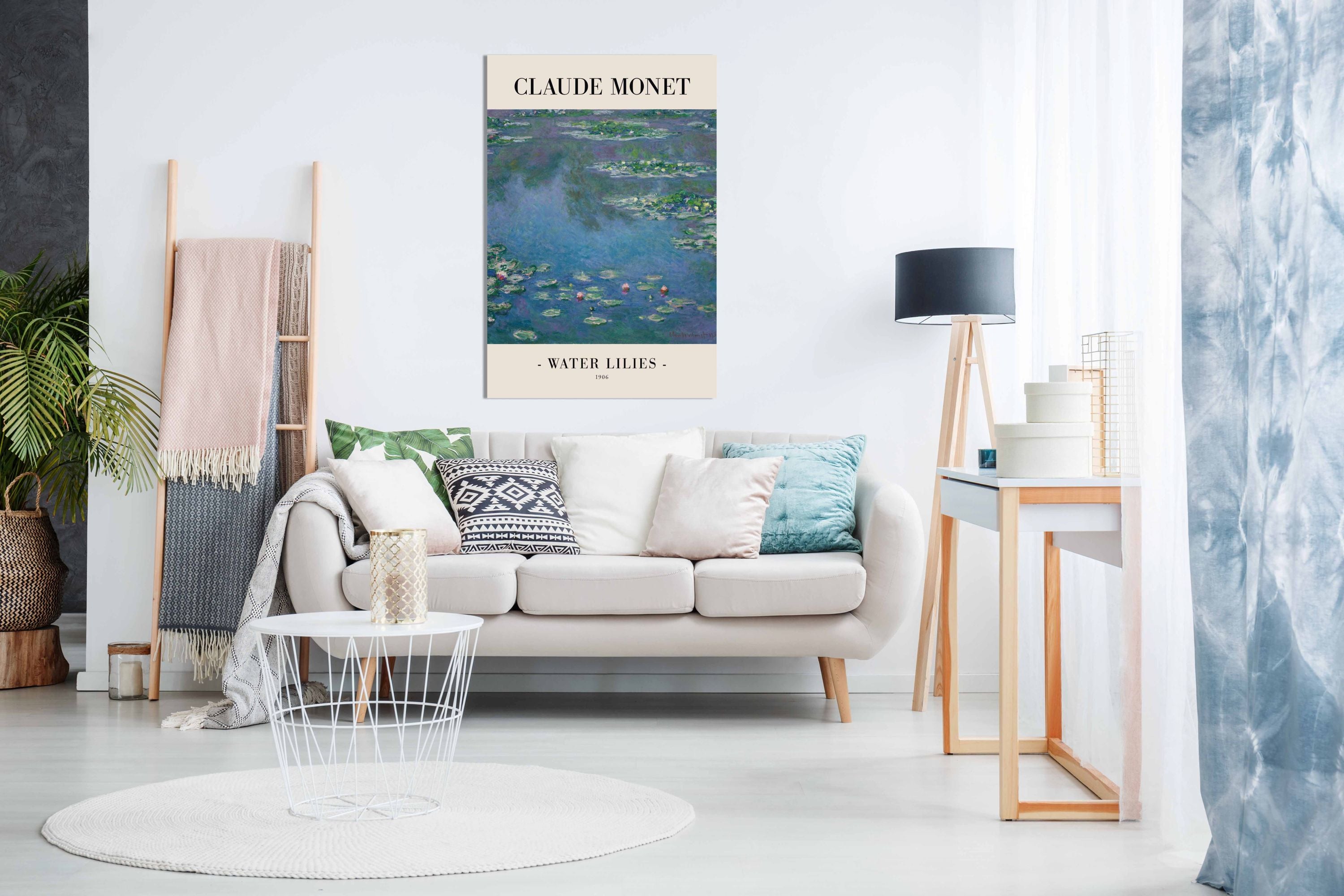 Water Lilies, Pictures for Home Walls, Bedroom, Living Room & Bathroom Decor
