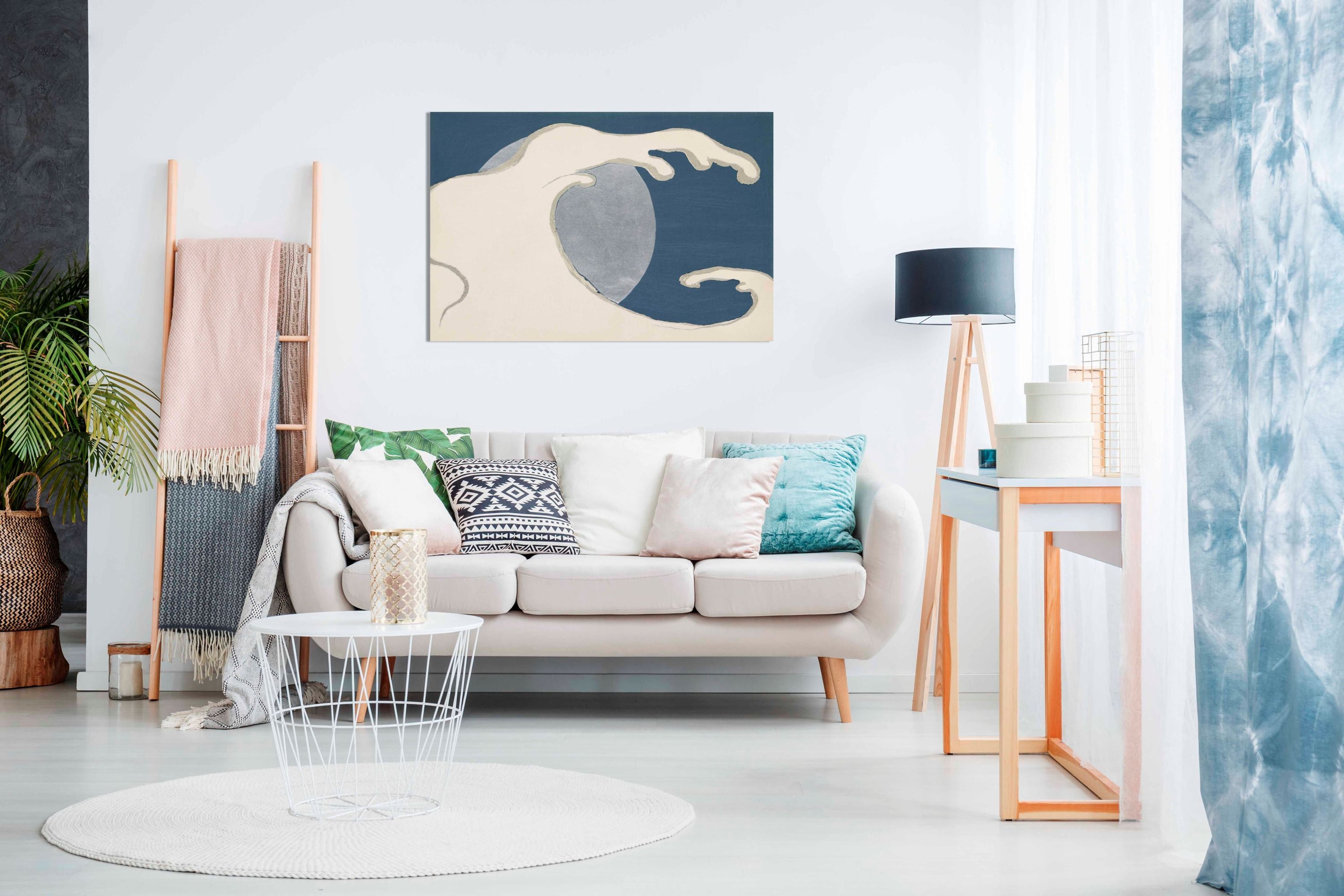 Waves and sun from Momoyogusa, Pictures for Home Walls, Bedroom, Living Room & Bathroom Decor