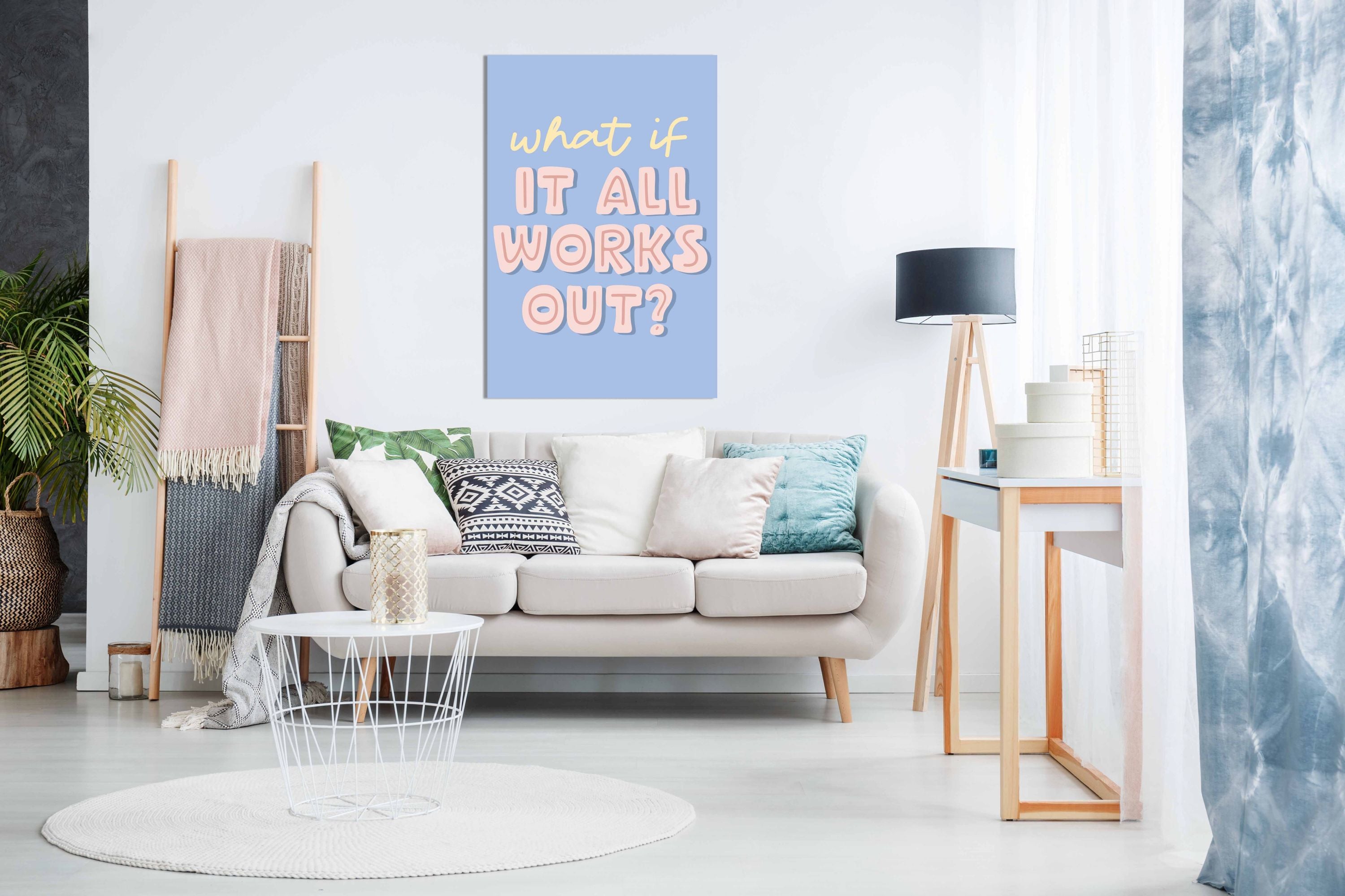 What If, Pictures for Home Walls, Bedroom, Living Room & Bathroom Decor