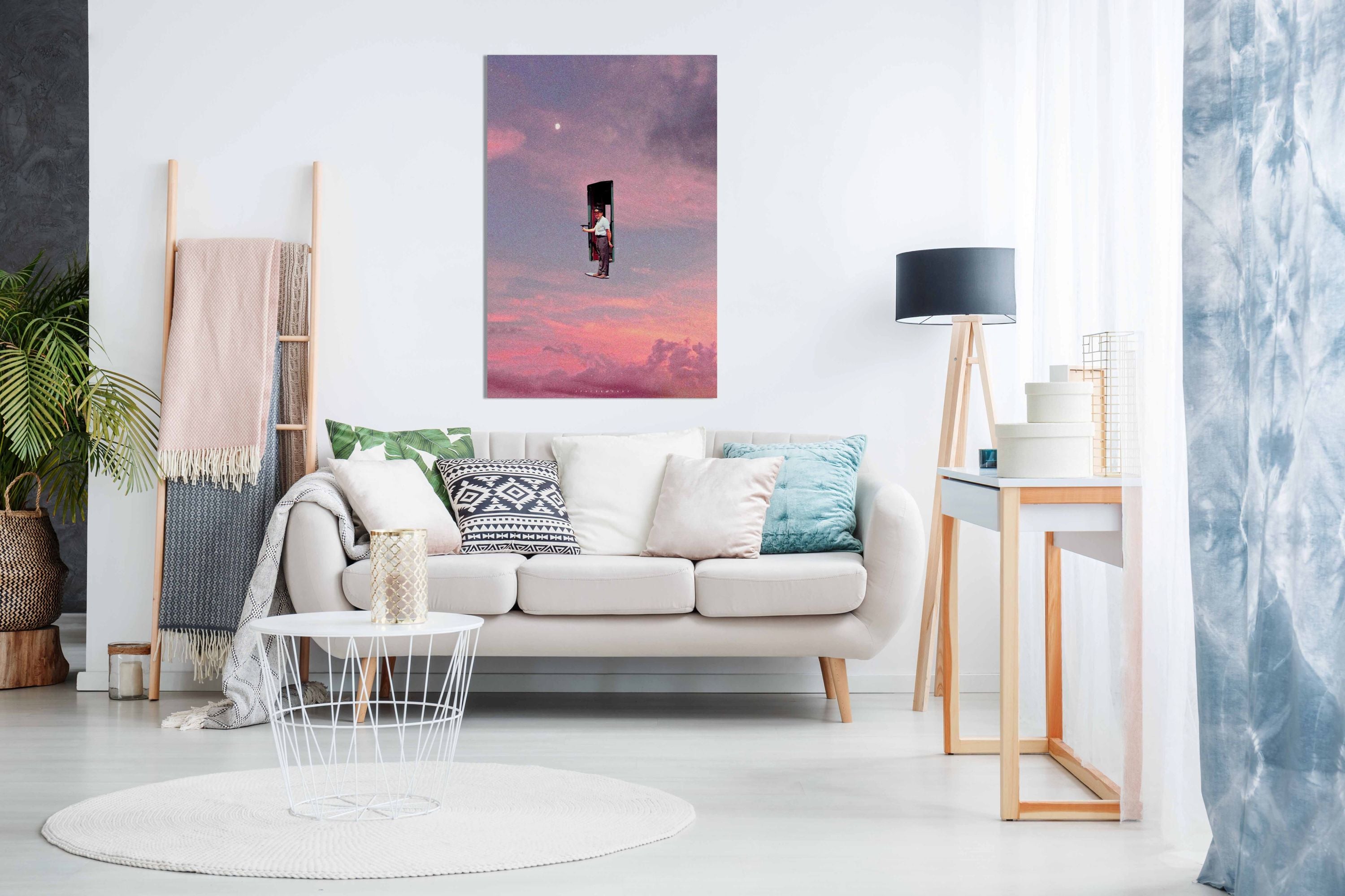 Window in the Clouds, Pictures for Home Walls, Bedroom, Living Room & Bathroom Decor