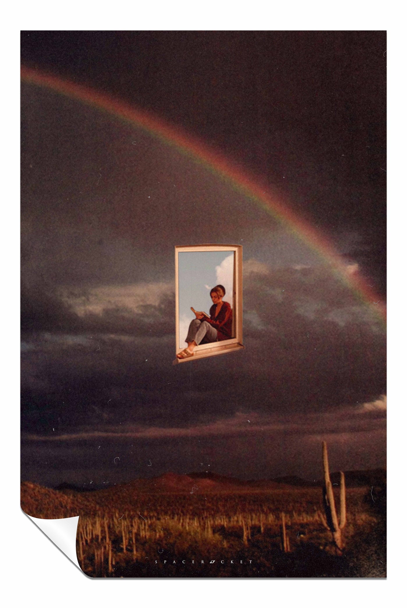 Window in the Night Sky, Pictures for Home Walls, Bedroom, Living Room & Bathroom Decor