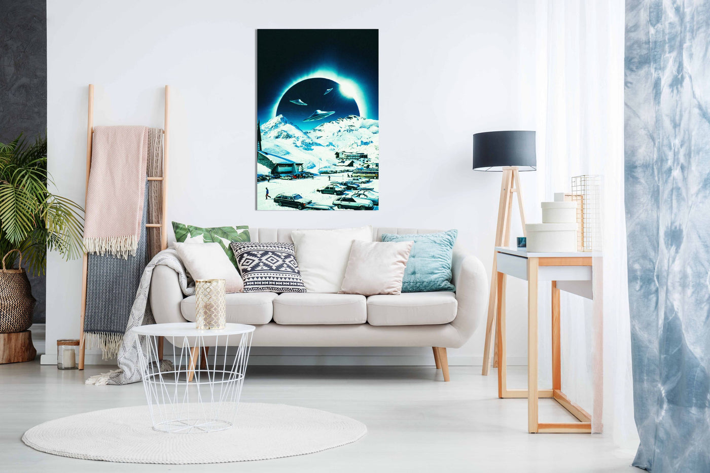Winter Eclipse, Pictures for Home Walls, Bedroom, Living Room & Bathroom Decor