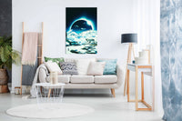 Winter Eclipse, Pictures for Home Walls, Bedroom, Living Room & Bathroom Decor
