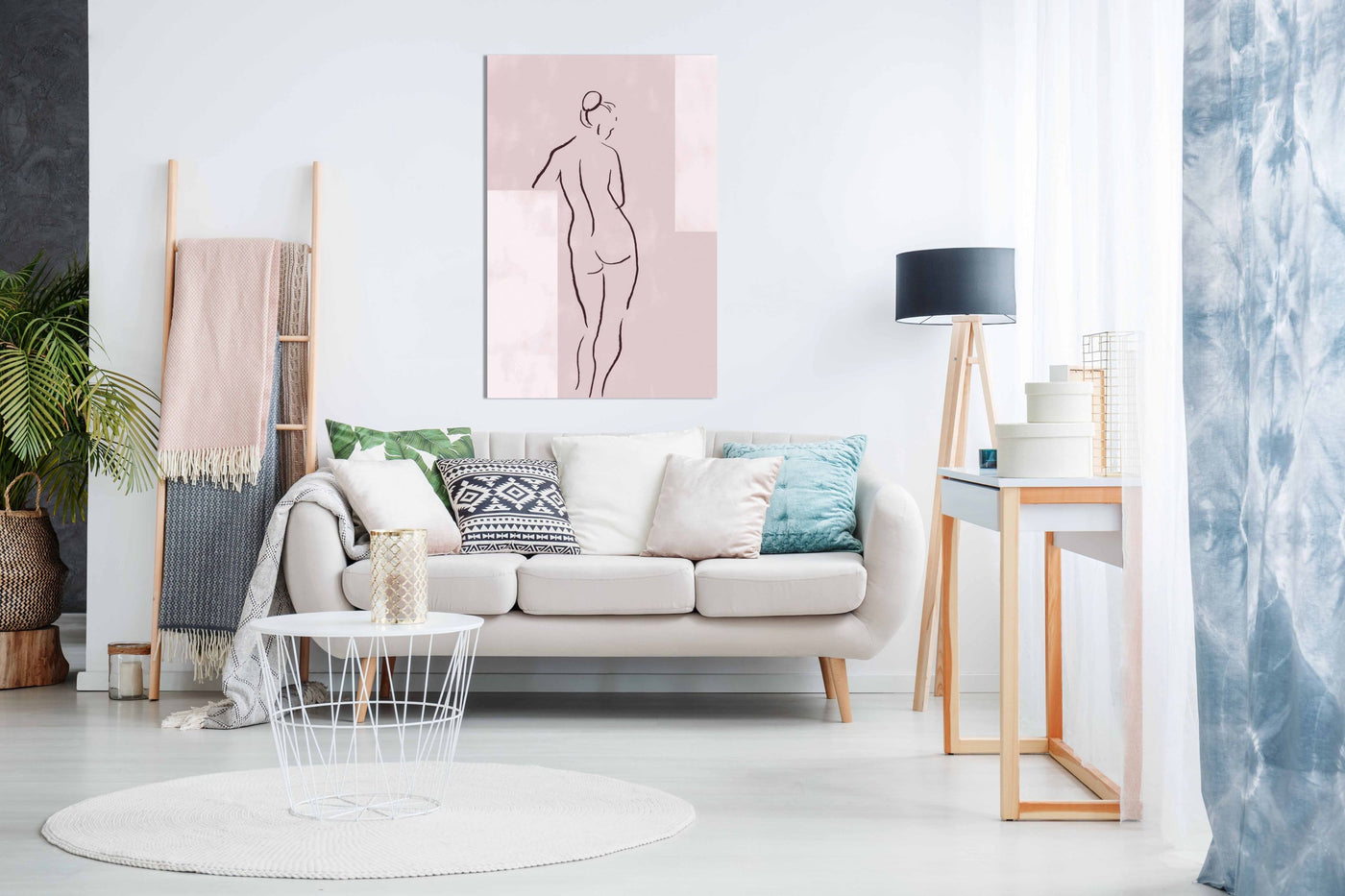 Woman Line, Pictures for Home Walls, Bedroom, Living Room & Bathroom Decor