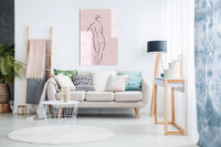 Woman Line, Pictures for Home Walls, Bedroom, Living Room & Bathroom Decor