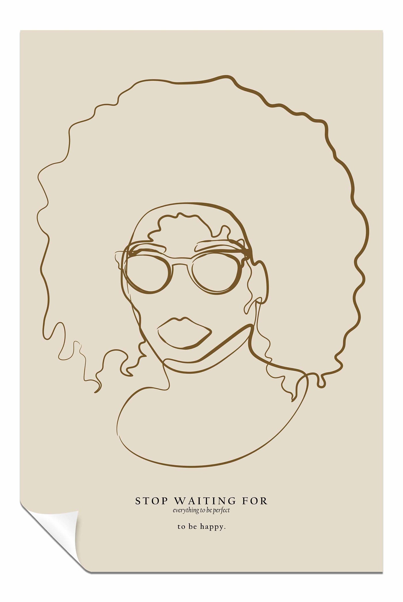 Woman Face with Glasses, Pictures for Home Walls, Bedroom, Living Room & Bathroom Decor