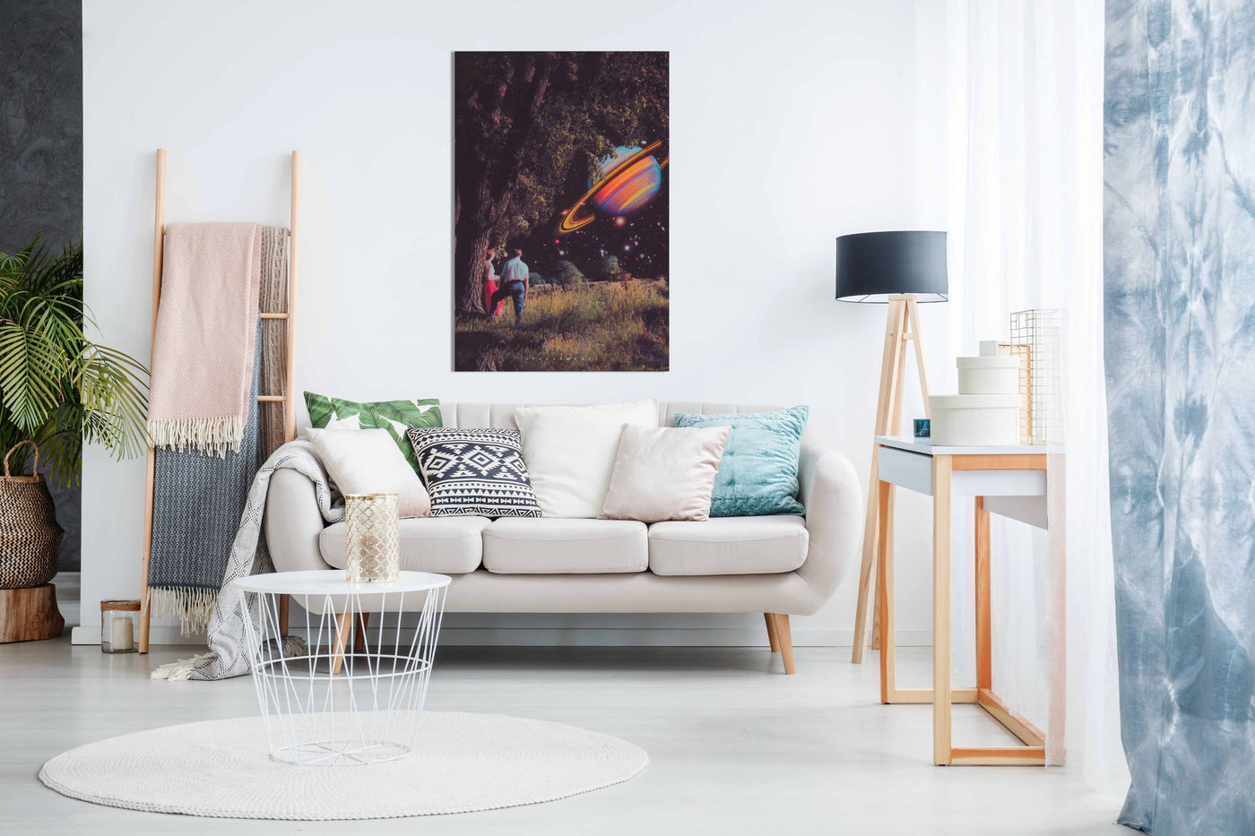 Woods in Space, Pictures for Home Walls, Bedroom, Living Room & Bathroom Decor