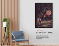 Woods in Space, Pictures for Home Walls, Bedroom, Living Room & Bathroom Decor