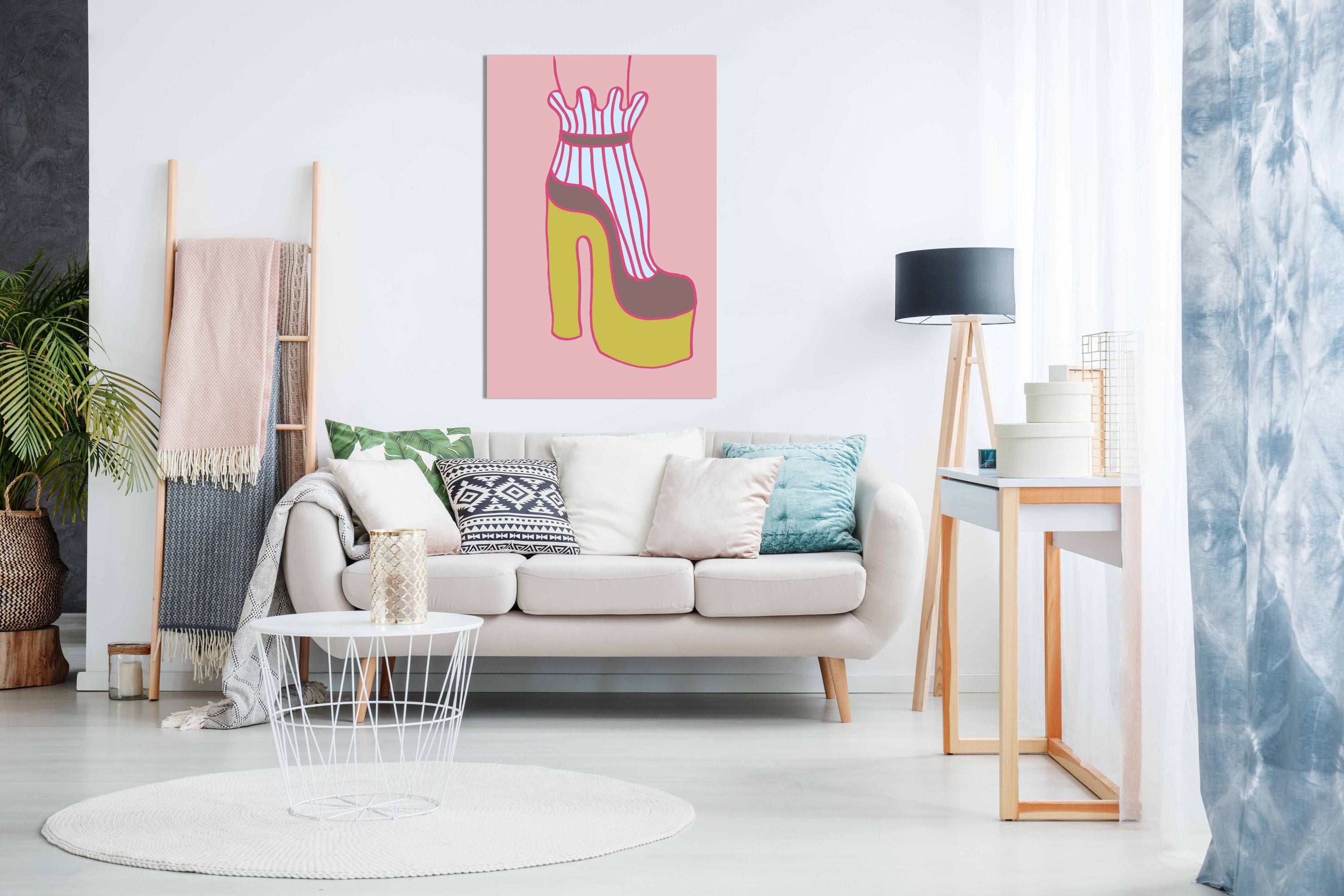 Yellow Heel 02, Pictures for Home Walls, Bedroom, Living Room & Bathroom Decor