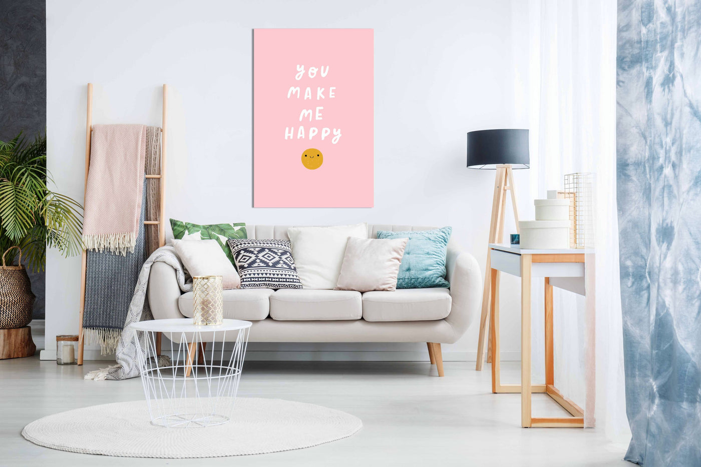 You Make Me Happy, Pictures for Home Walls, Bedroom, Living Room & Bathroom Decor