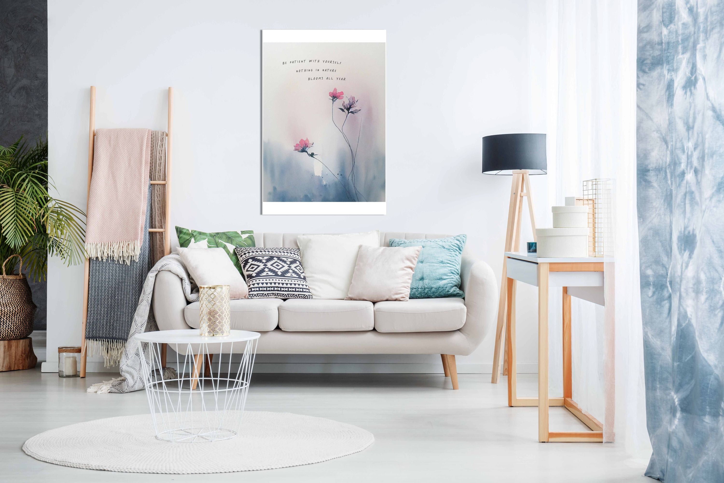 Be Patient With Yourself, Pictures for Home Walls, Bedroom, Living Room & Bathroom Decor