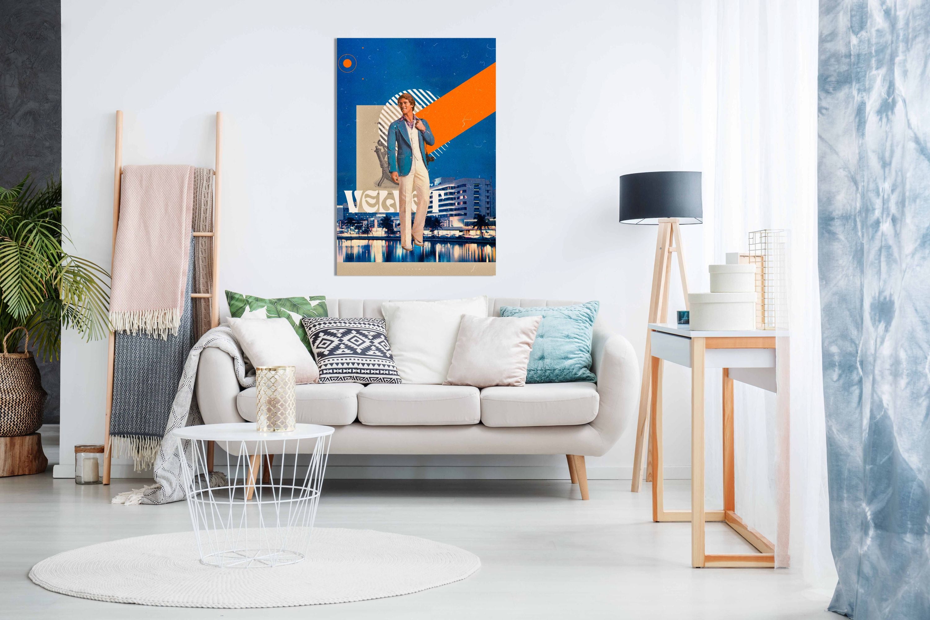 Blue City, Pictures for Home Walls, Bedroom, Living Room & Bathroom Decor