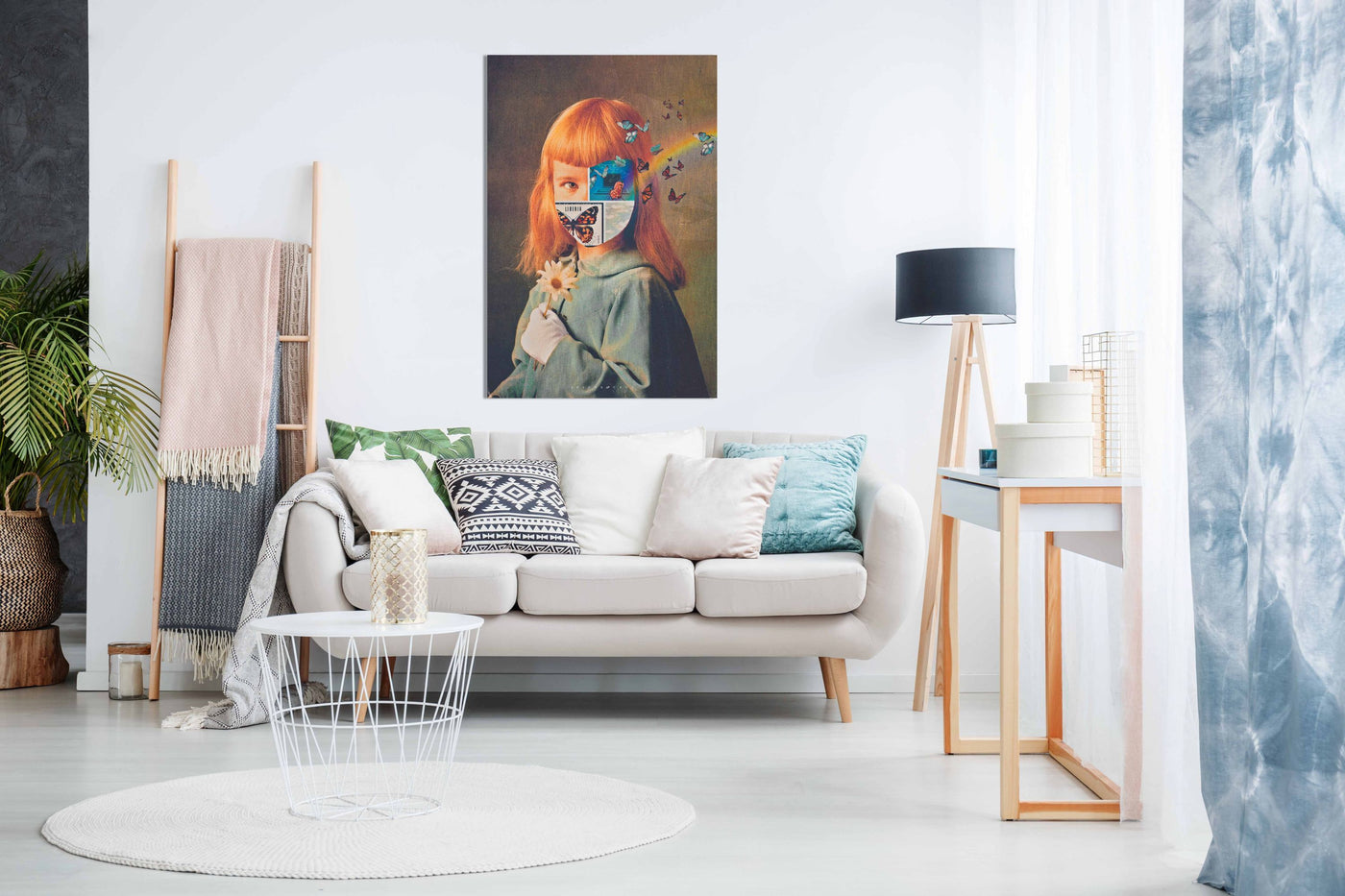 Butterfly Portrait, Pictures for Home Walls, Bedroom, Living Room & Bathroom Decor