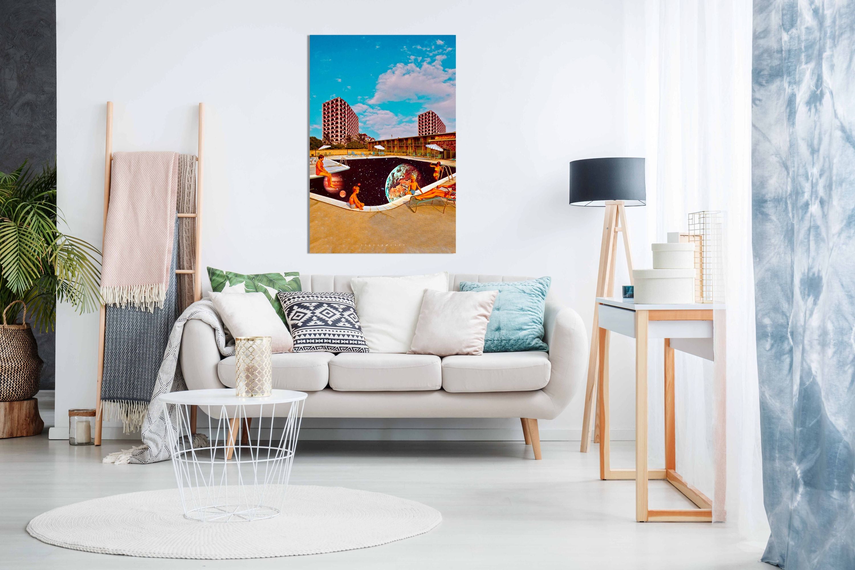 by the pool, Pictures for Home Walls, Bedroom, Living Room & Bathroom Decor