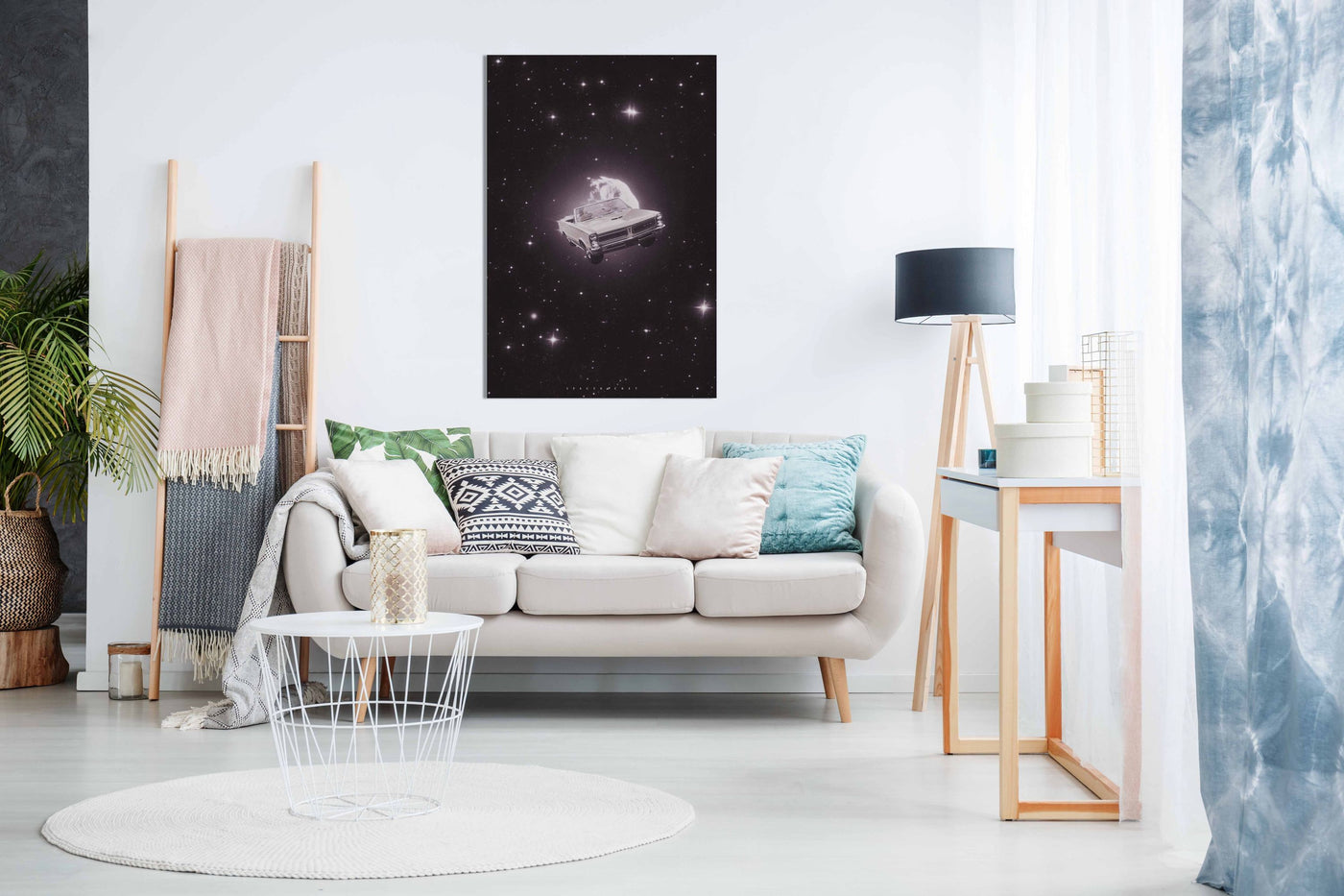Car in the Night Time, Pictures for Home Walls, Bedroom, Living Room & Bathroom Decor