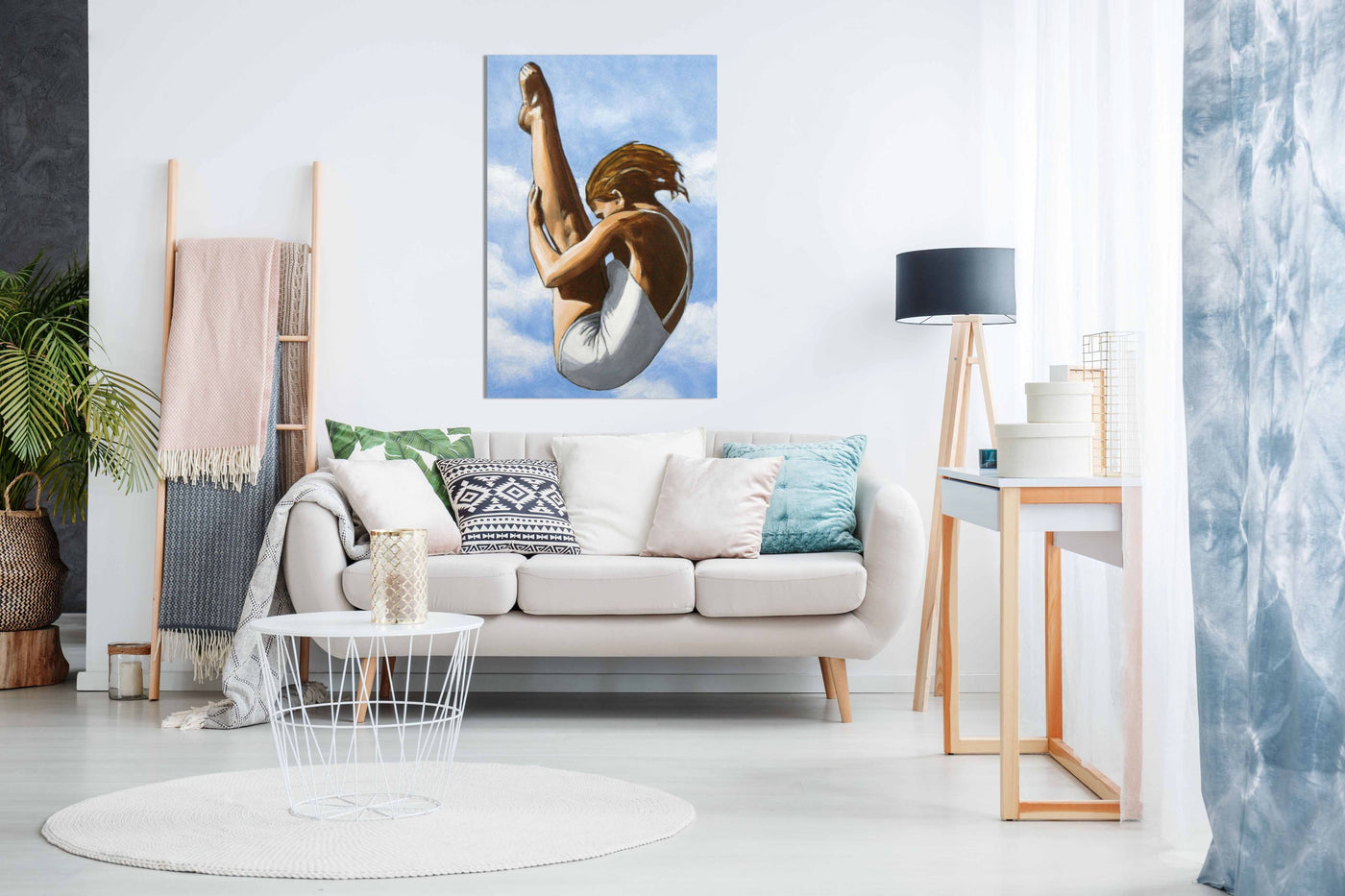 diver in the sky, Pictures for Home Walls, Bedroom, Living Room & Bathroom Decor