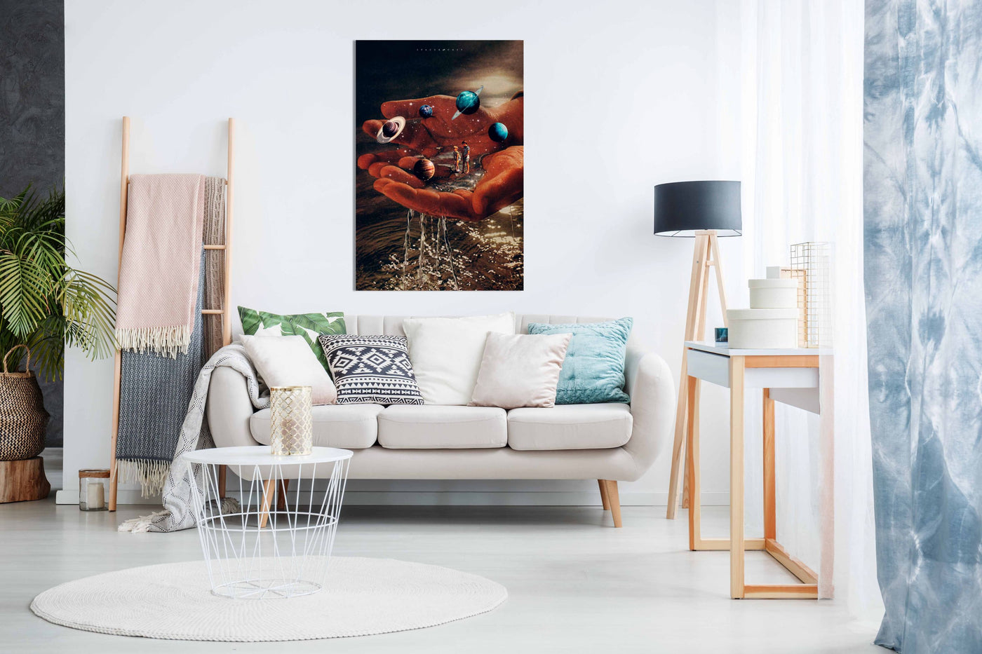 In the Palms, Pictures for Home Walls, Bedroom, Living Room & Bathroom Decor
