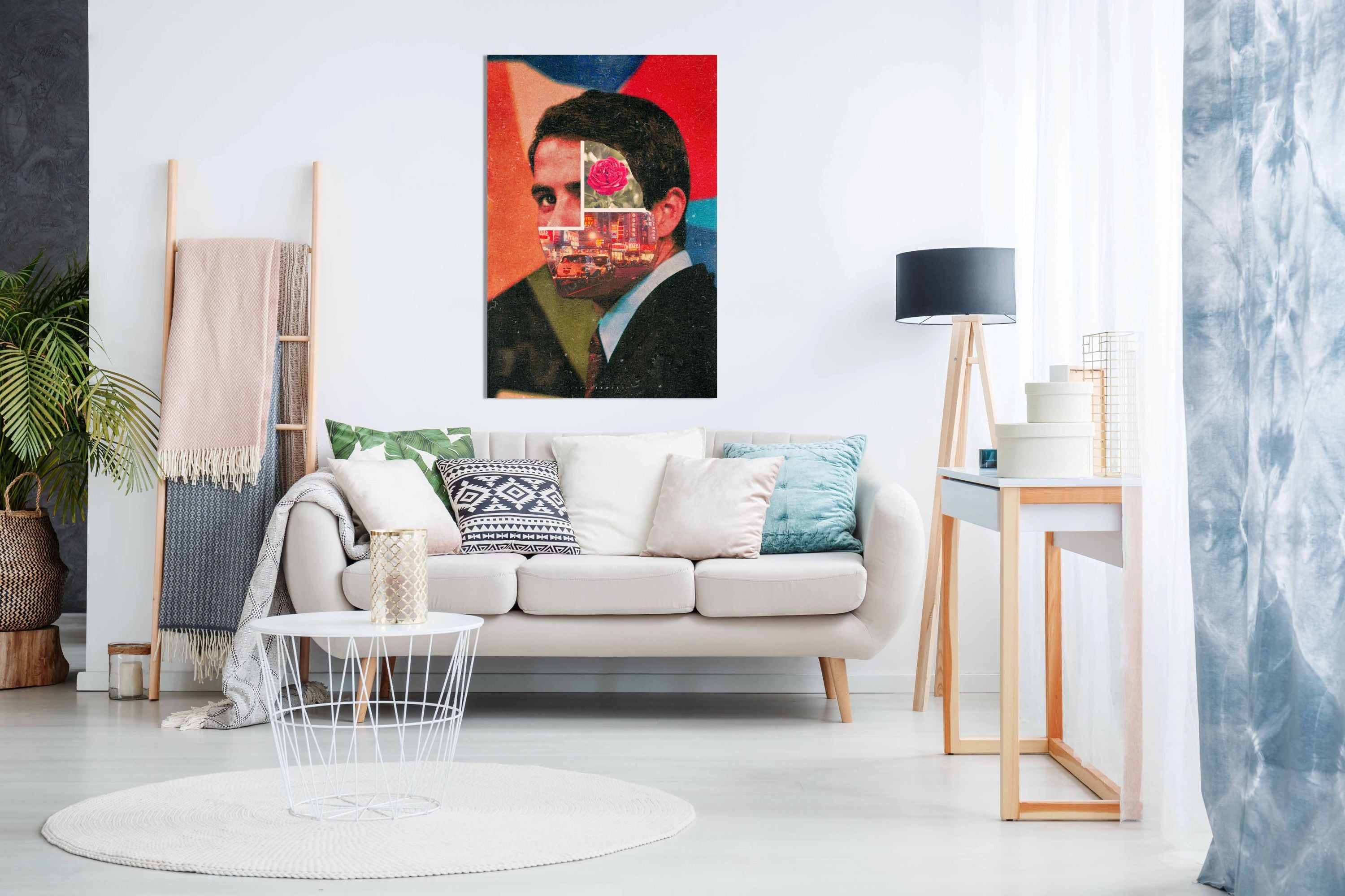 Man in the City, Pictures for Home Walls, Bedroom, Living Room & Bathroom Decor